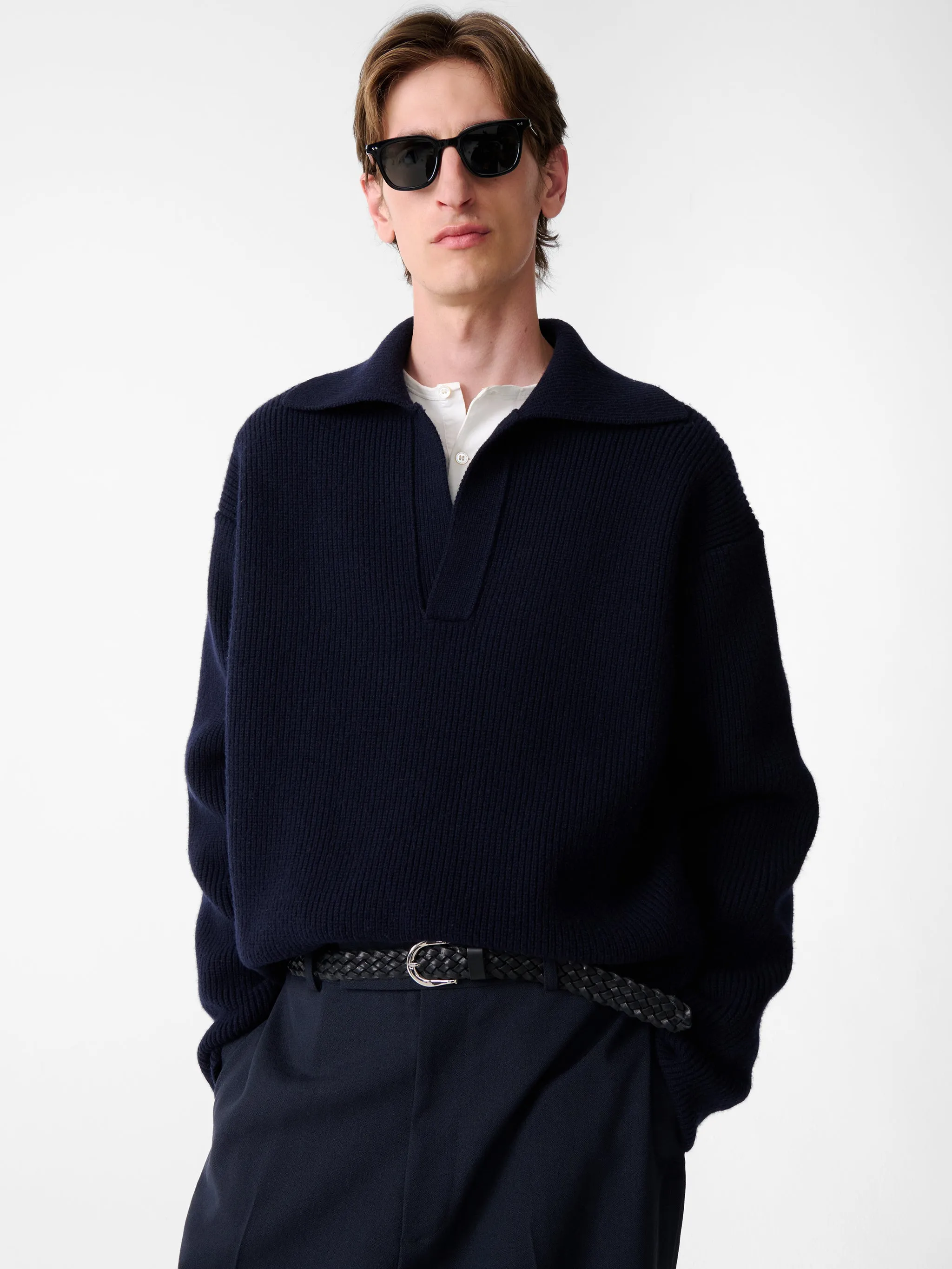 Nash Knit in Darkest Navy sold by Studio Nicholson product image thumbnail 5