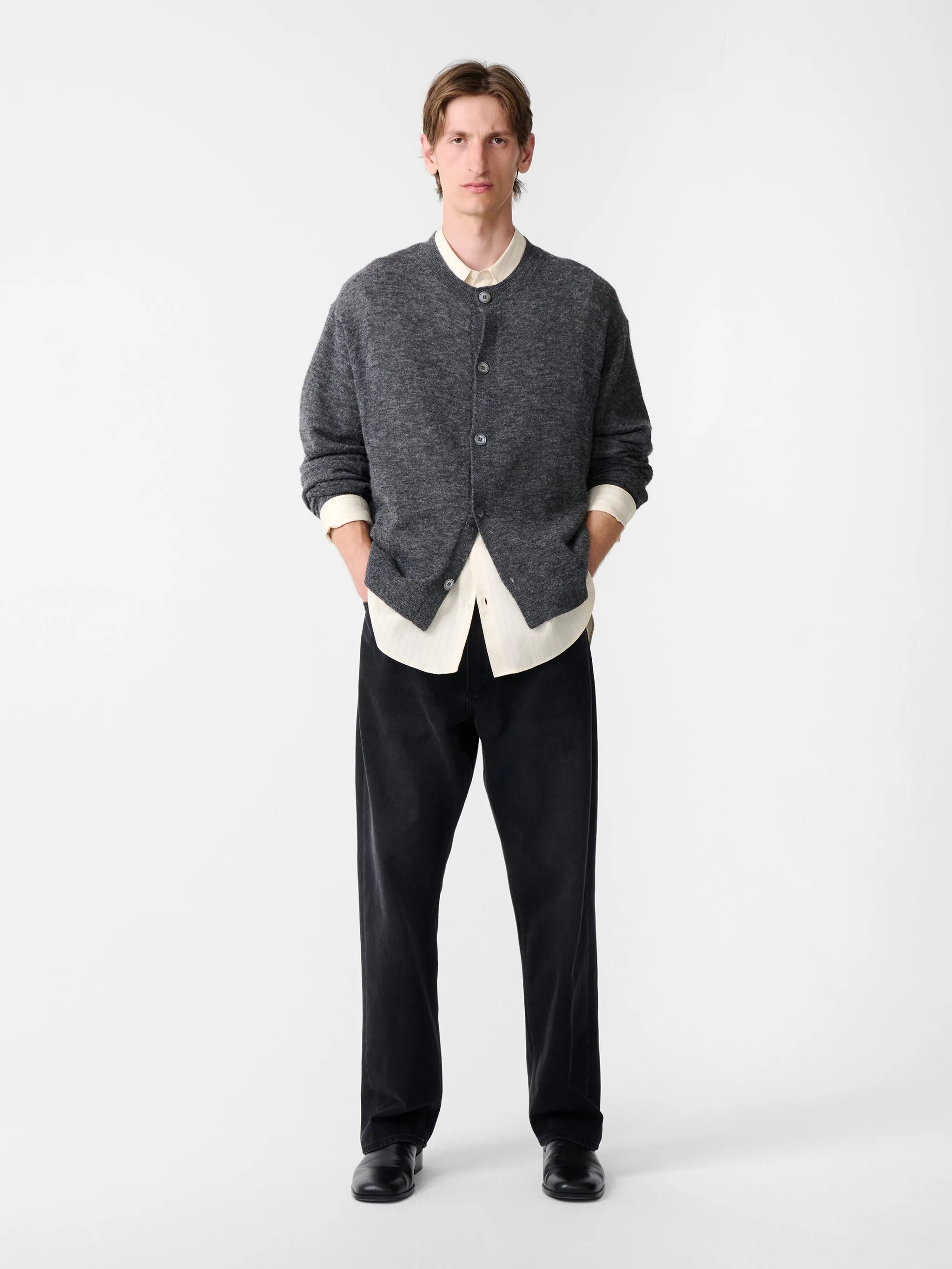 Andres Knit in Charcoal Marl sold by Studio Nicholson product image thumbnail 2