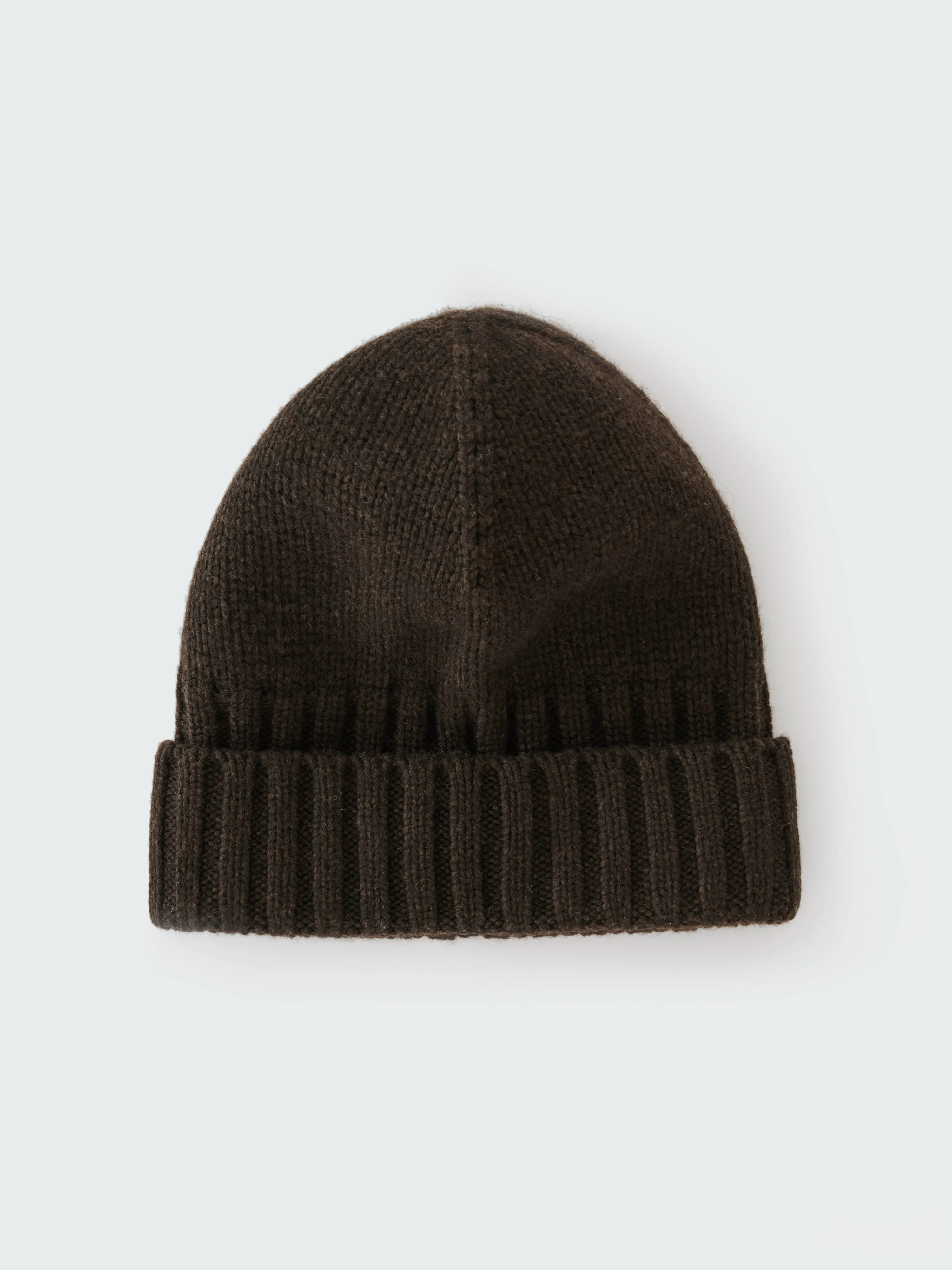Timo Beanie in Espresso Brown sold by Studio Nicholson