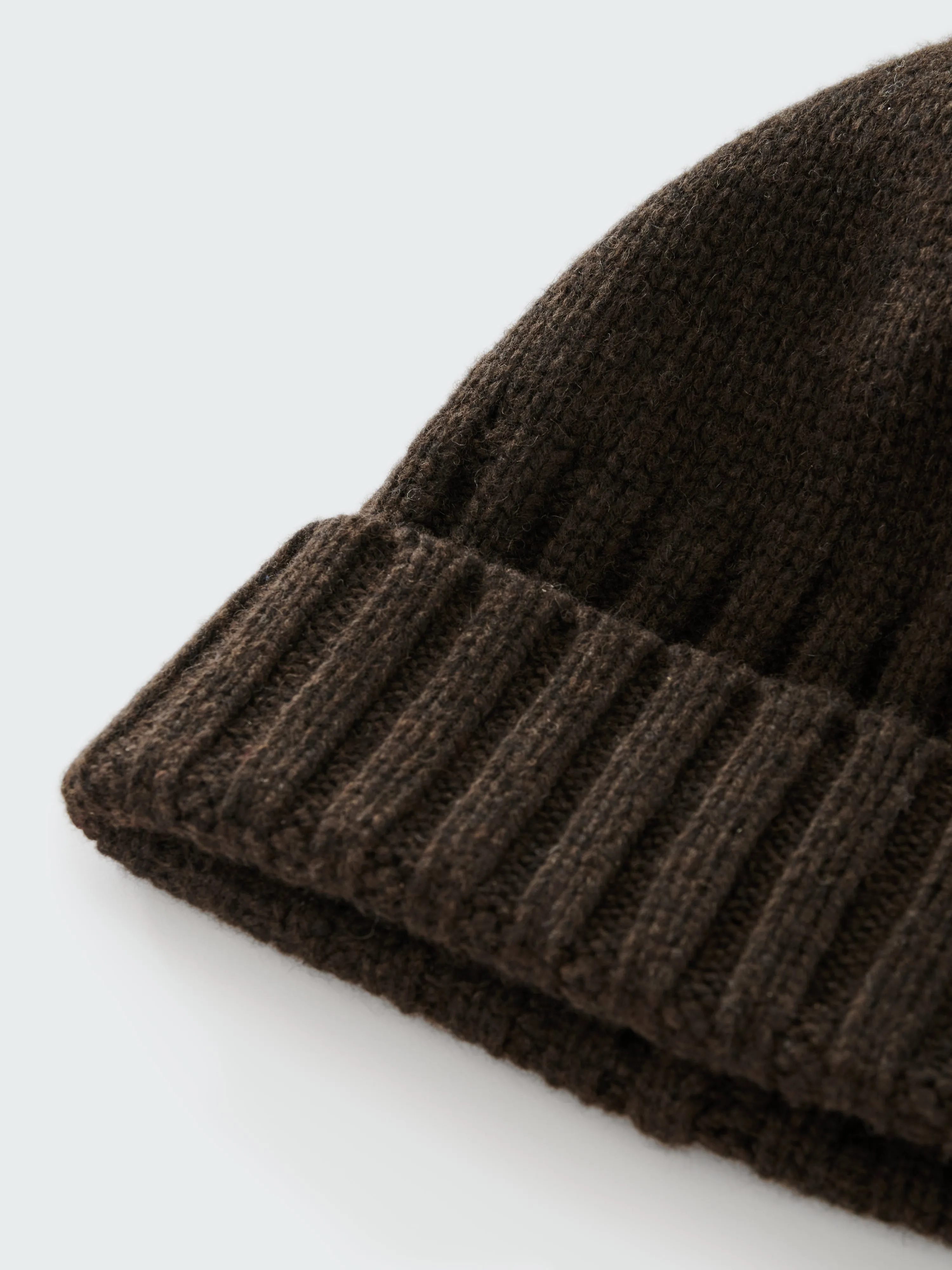 Timo Beanie in Espresso Brown sold by Studio Nicholson product image thumbnail 3