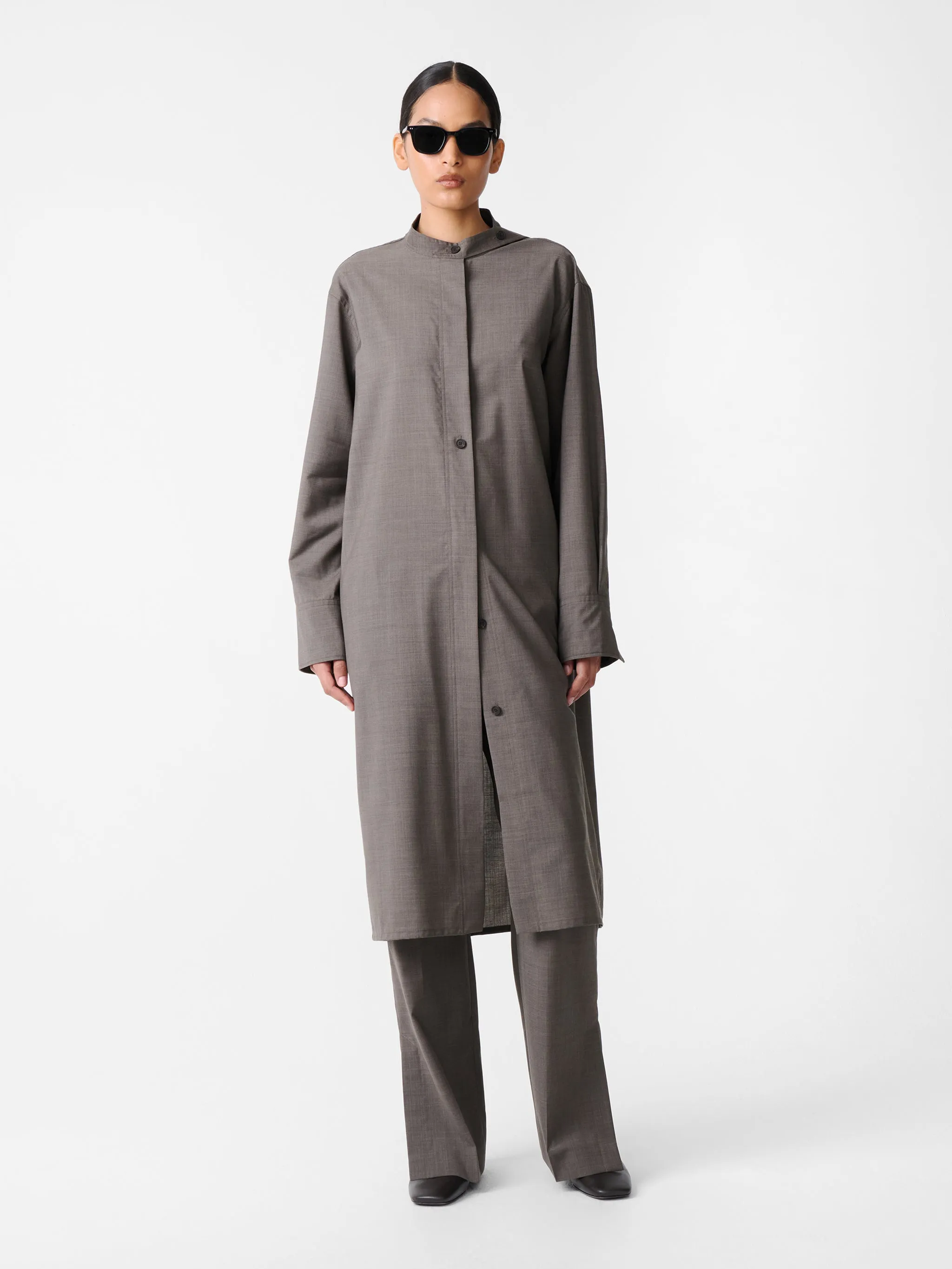 Wheeler Dress in Melange sold by Studio Nicholson product image thumbnail 2