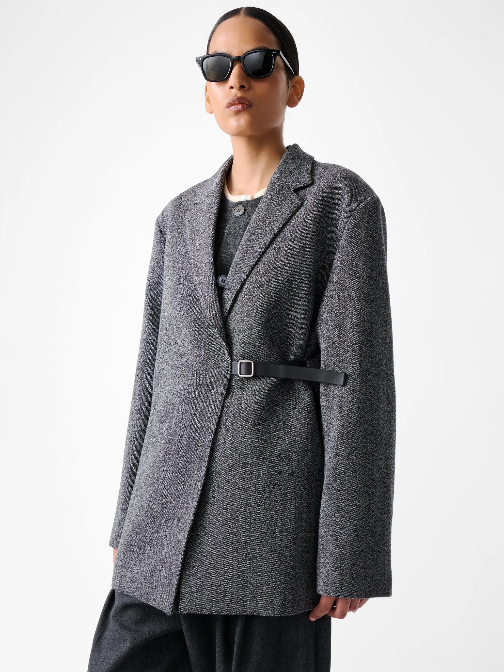 Silas Jacket in Black / White sold by Studio Nicholson product image thumbnail 3