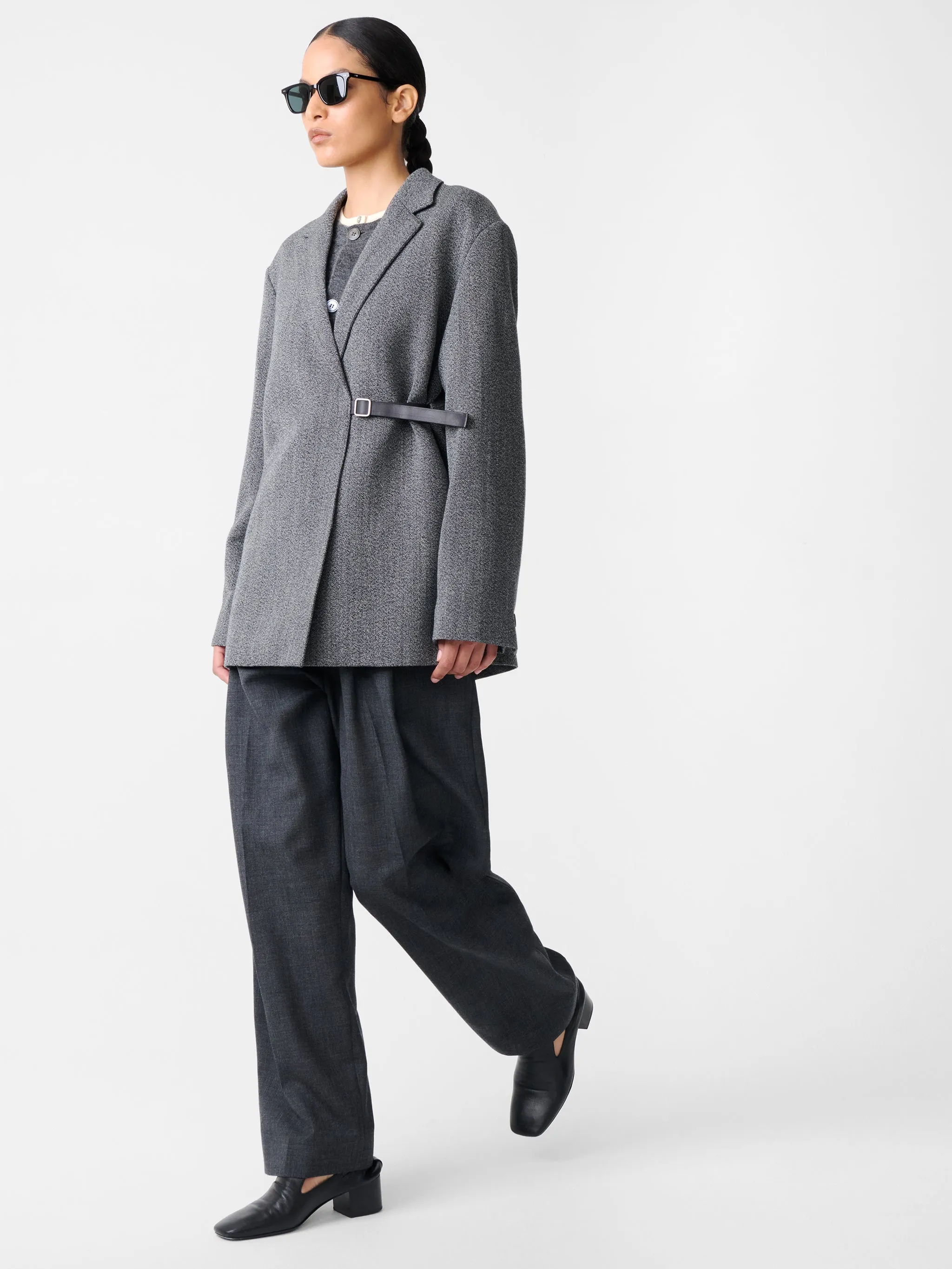 Silas Jacket in Black / White sold by Studio Nicholson product image thumbnail 4