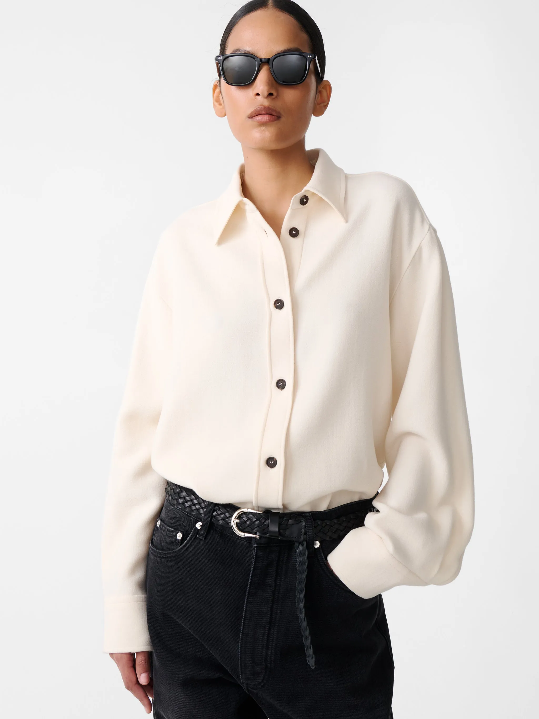 Santini Shirt in Chalk sold by Studio Nicholson product image thumbnail 3