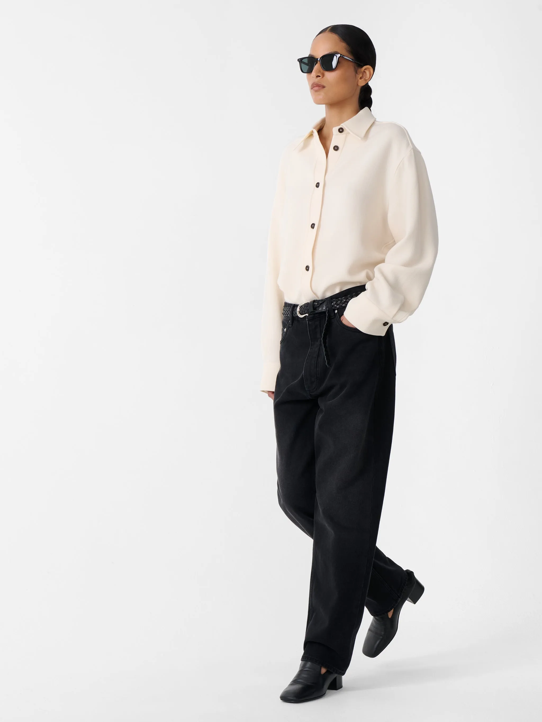 Santini Shirt in Chalk sold by Studio Nicholson product image thumbnail 5