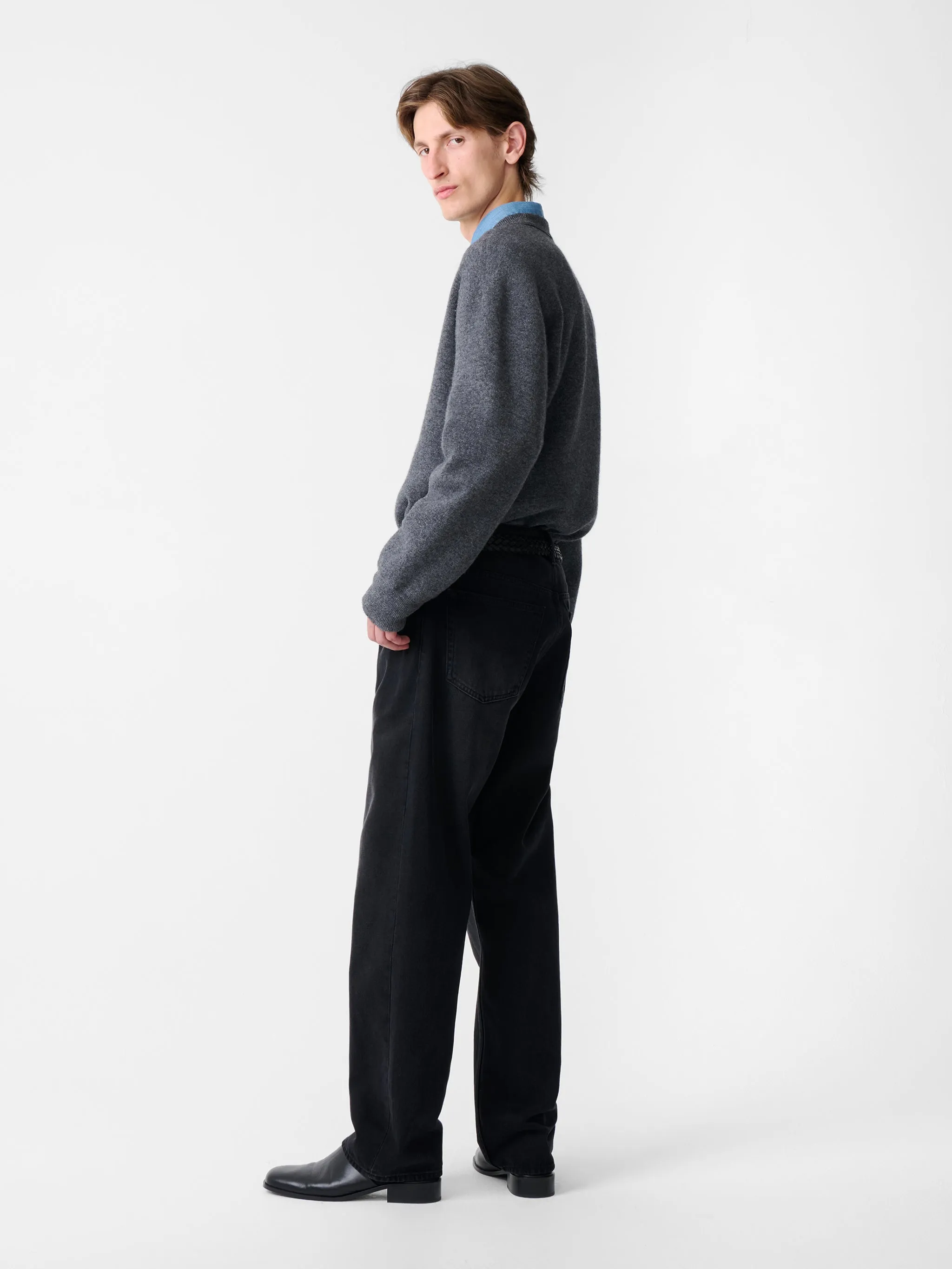 Moray Knit in Charcoal Marl sold by Studio Nicholson product image thumbnail 2