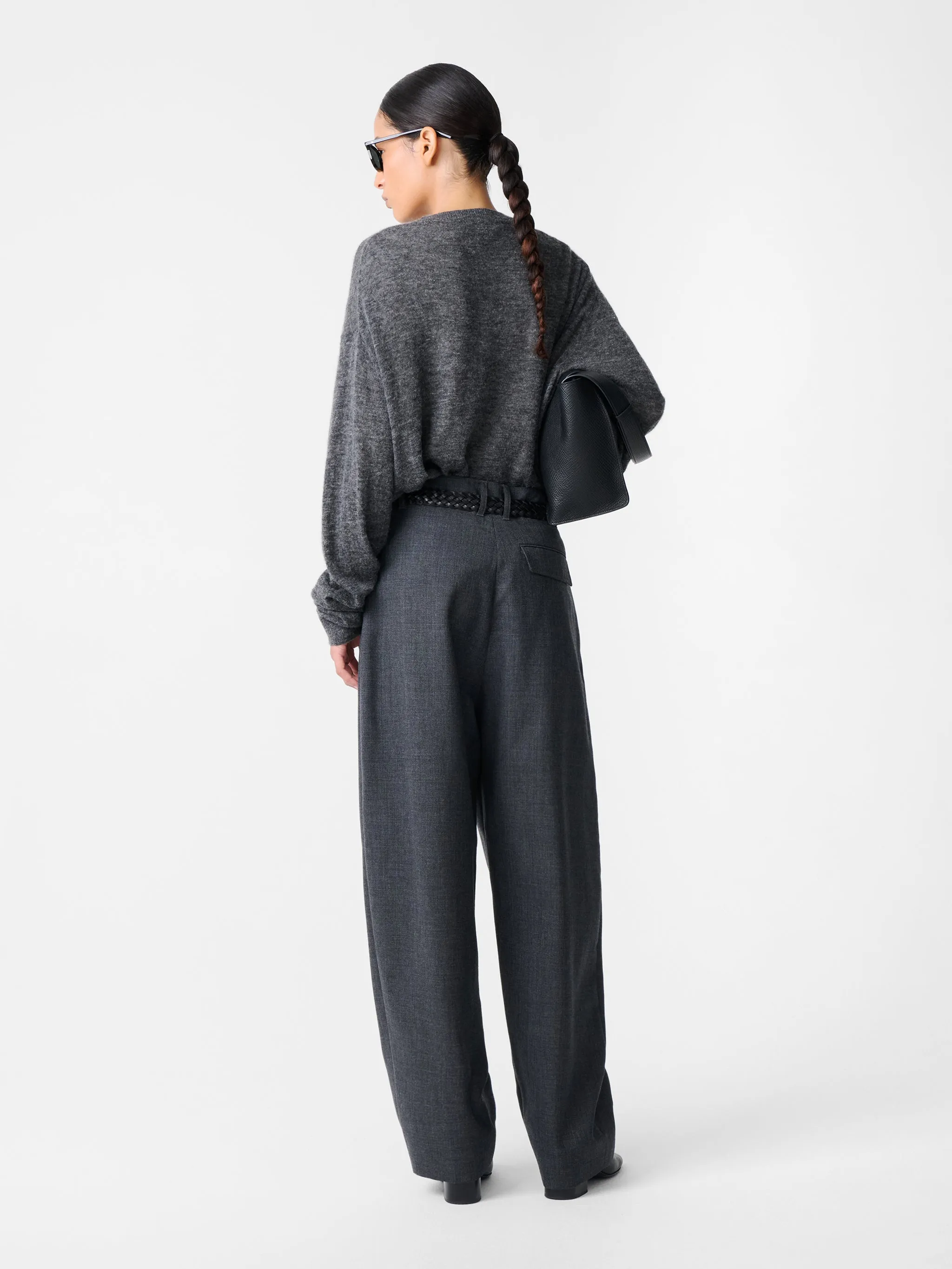 Acuna Heritage Wool Pant in Slate Melange sold by Studio Nicholson product image thumbnail 5
