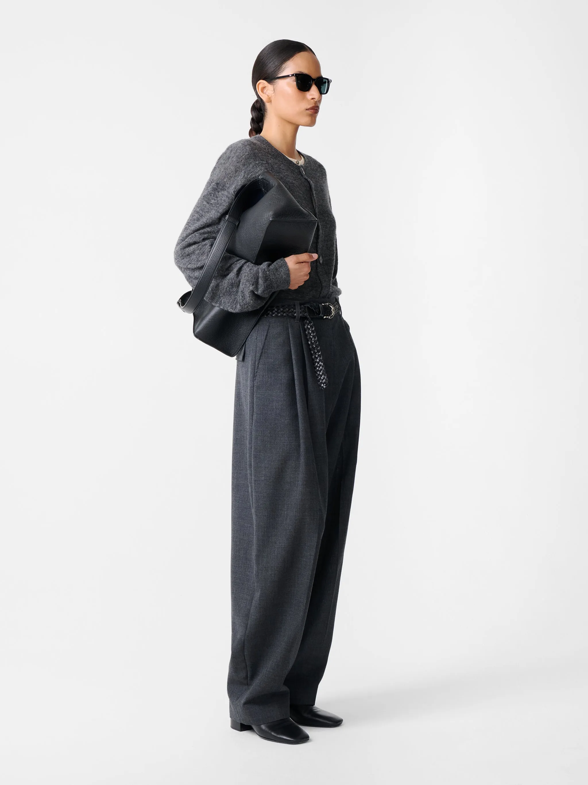 Acuna Heritage Wool Pant in Slate Melange sold by Studio Nicholson product image thumbnail 3