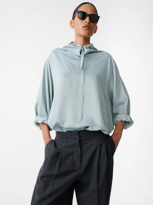 Mirelle Top in Mist sold by Studio Nicholson