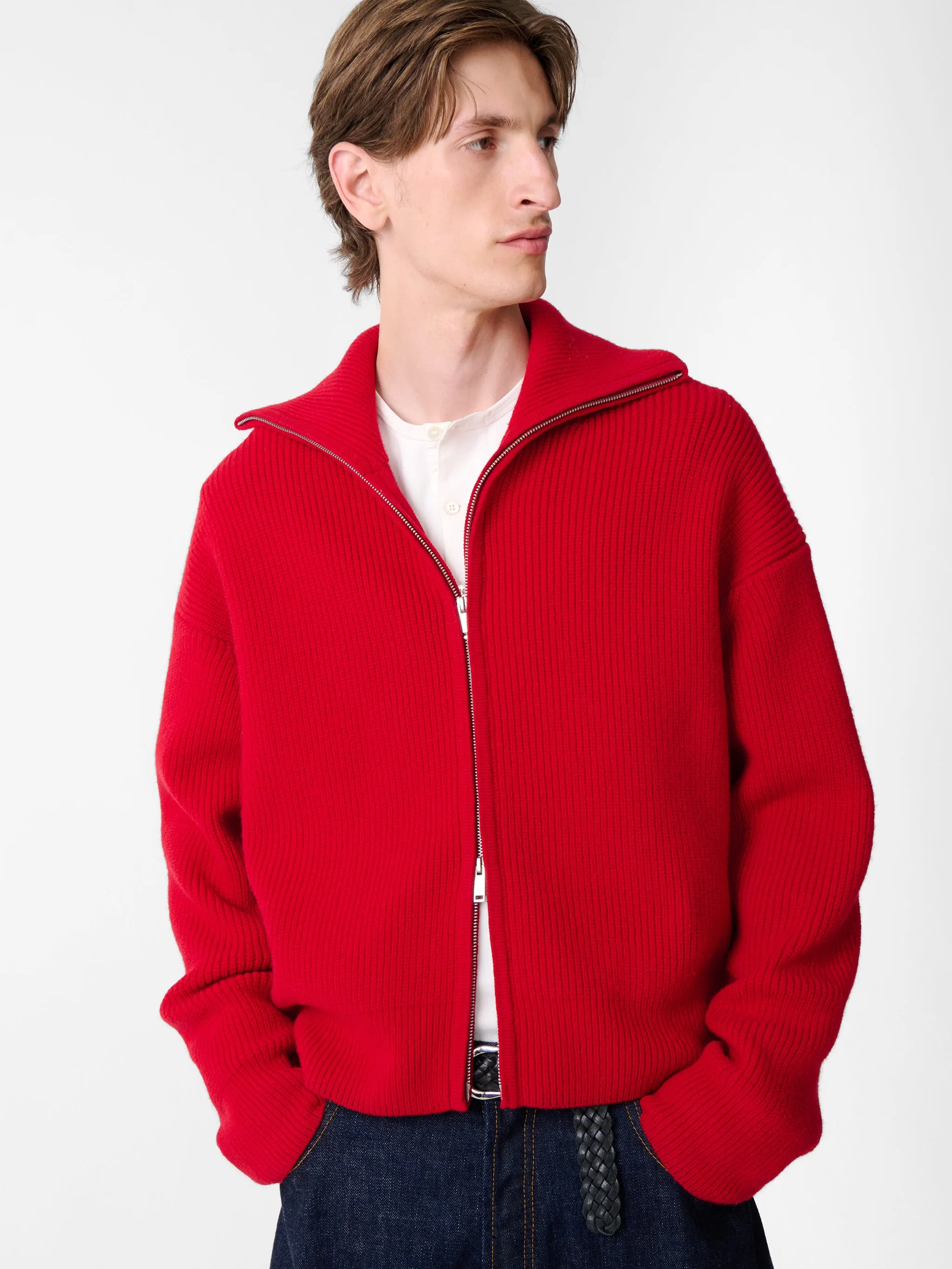 Sandos Knit in Crimson sold by Studio Nicholson product image thumbnail 5