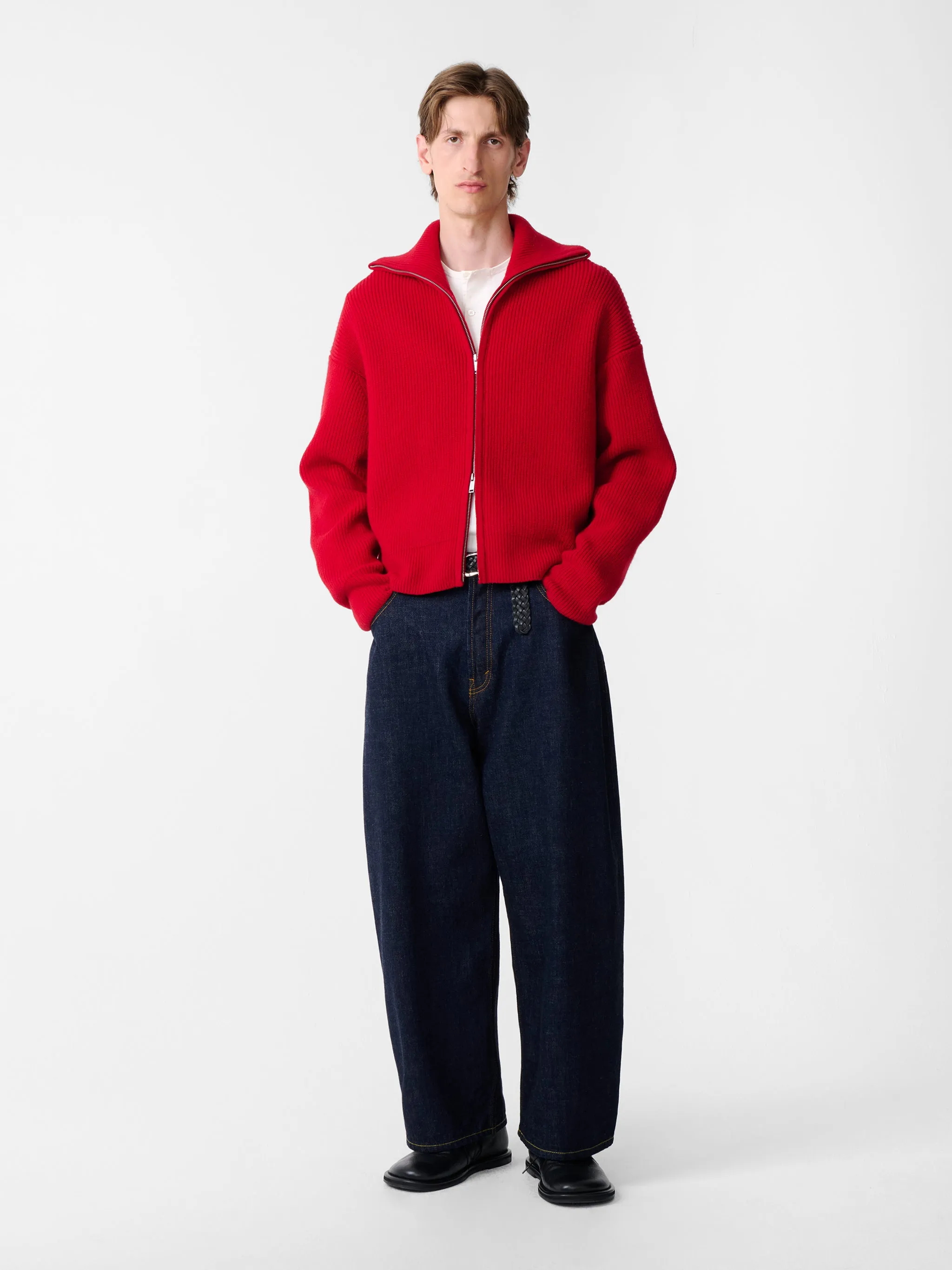 Sandos Knit in Crimson sold by Studio Nicholson product image thumbnail 2