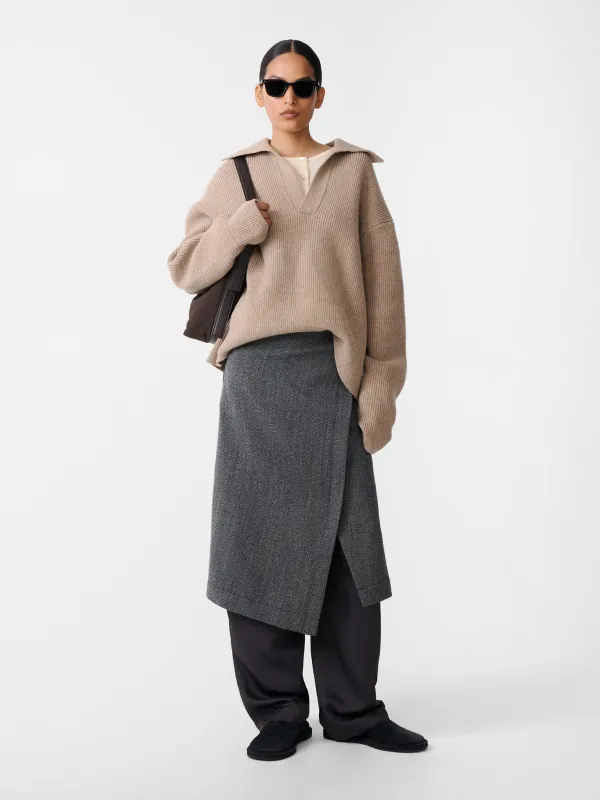 Lerryn Skirt in Black / White made by Studio Nicholson