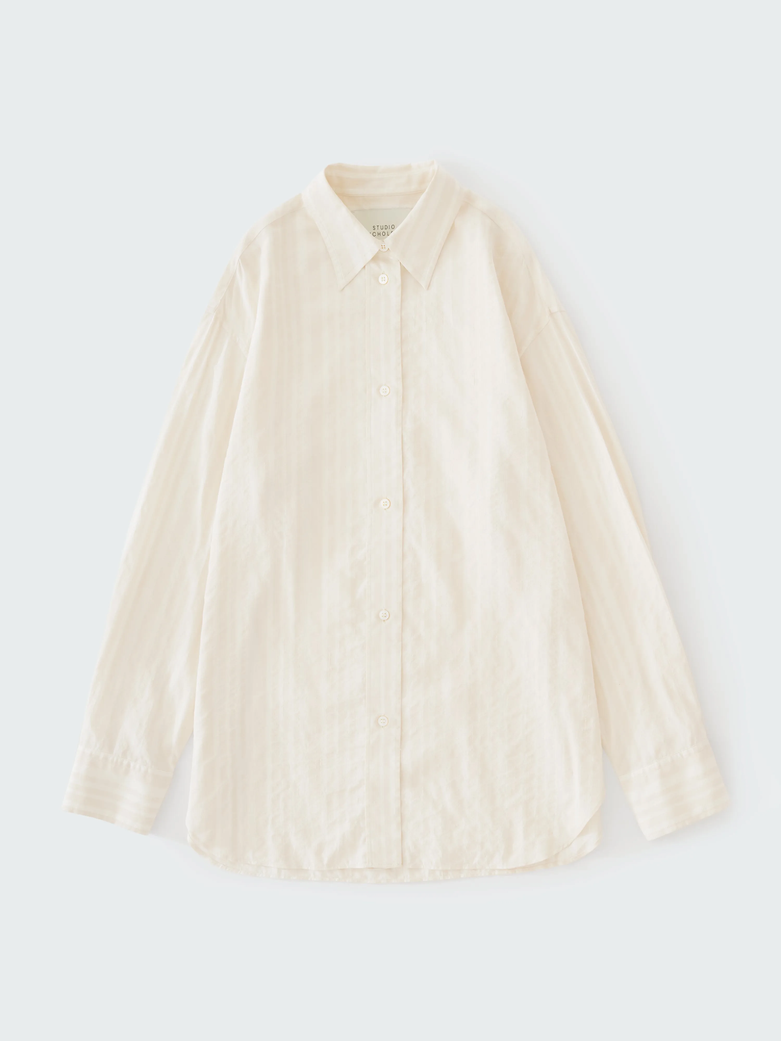 Rouen Shirt in Chalk sold by Studio Nicholson product image thumbnail 5