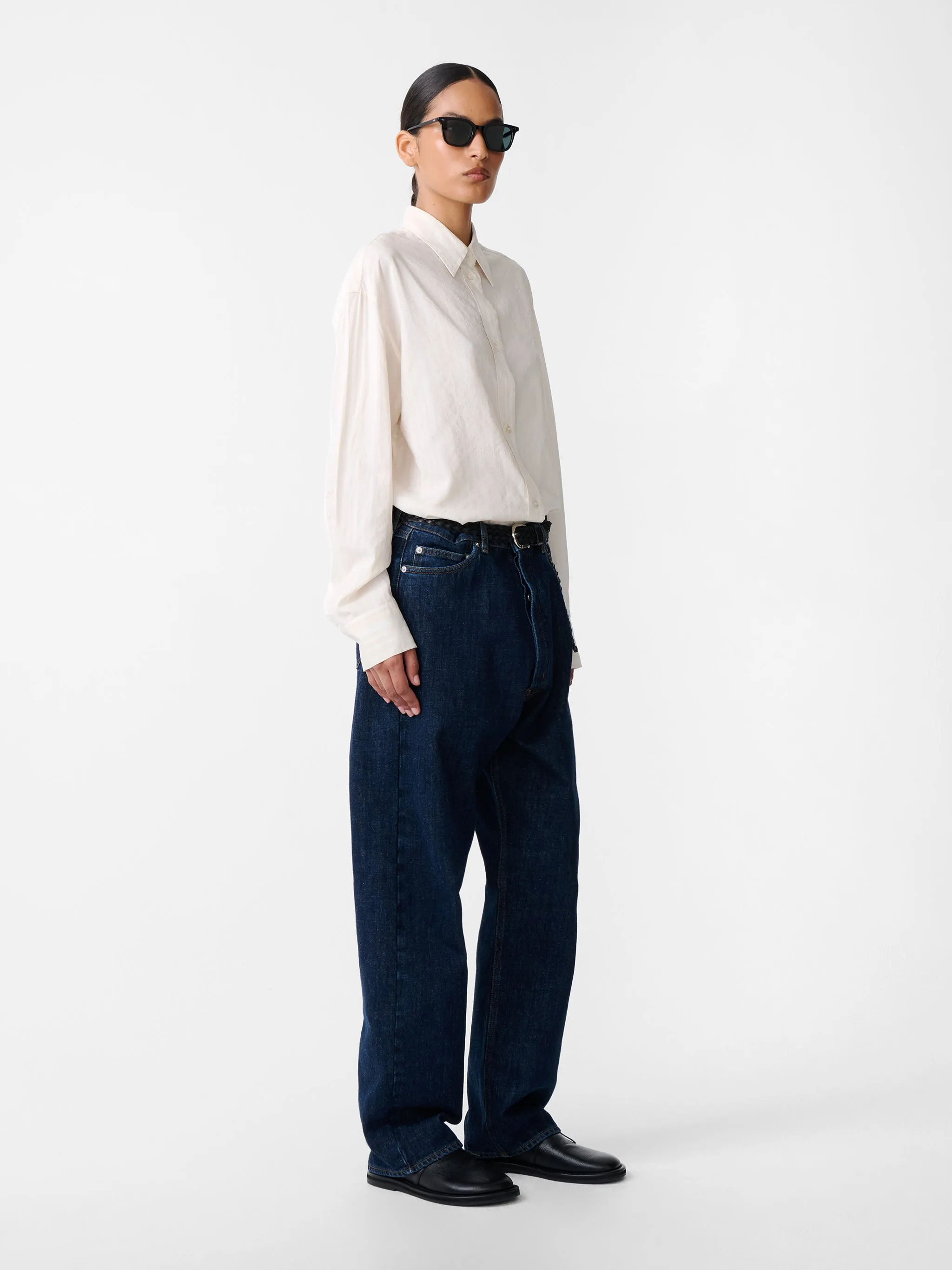 Rouen Shirt in Chalk sold by Studio Nicholson product image thumbnail 3