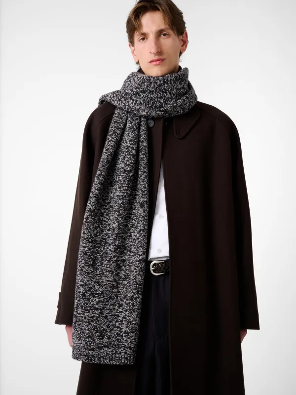 Izul Scarf in Navy Mouline made by Studio Nicholson