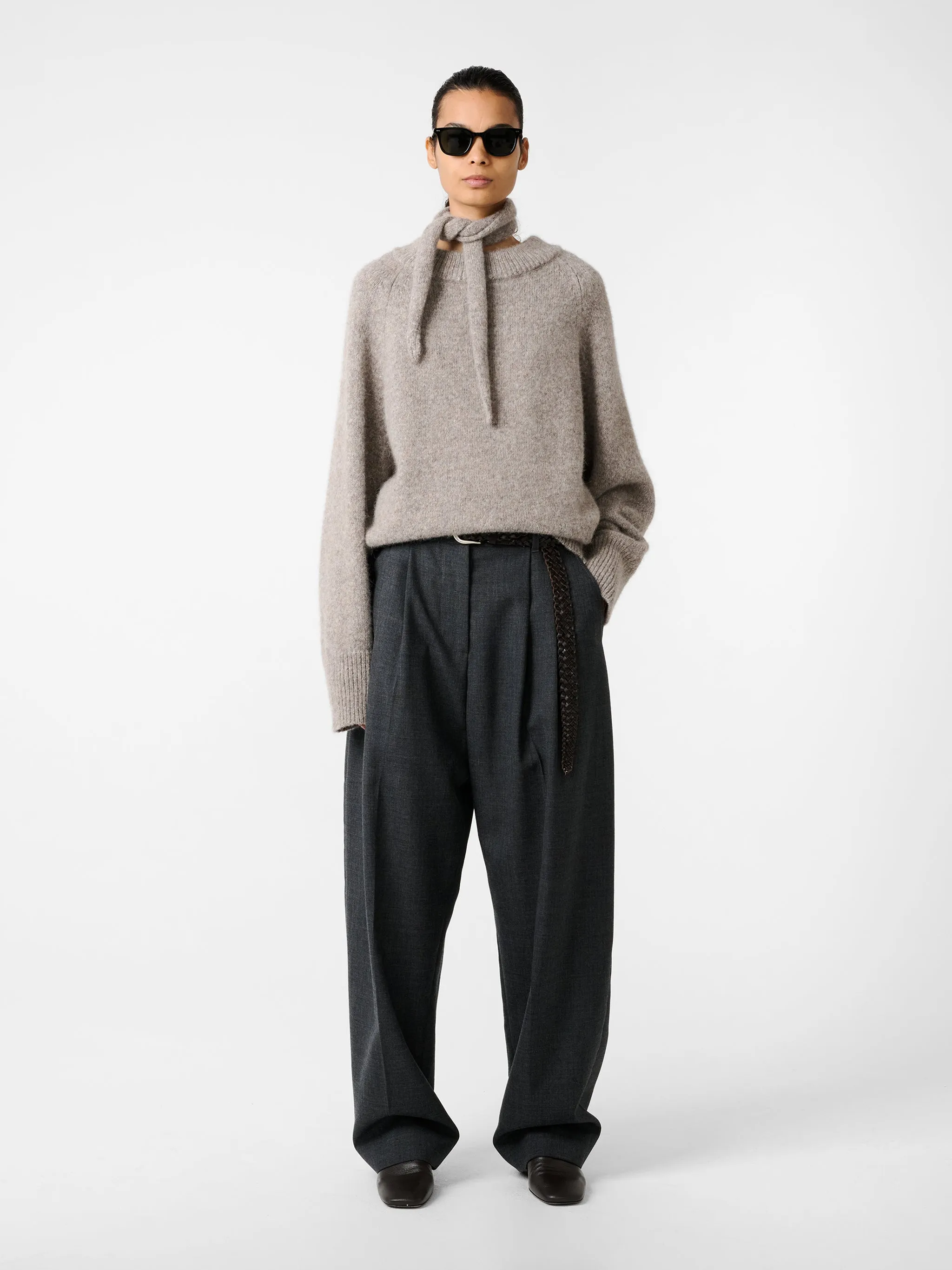 Persephone Knit in Natural Marl sold by Studio Nicholson