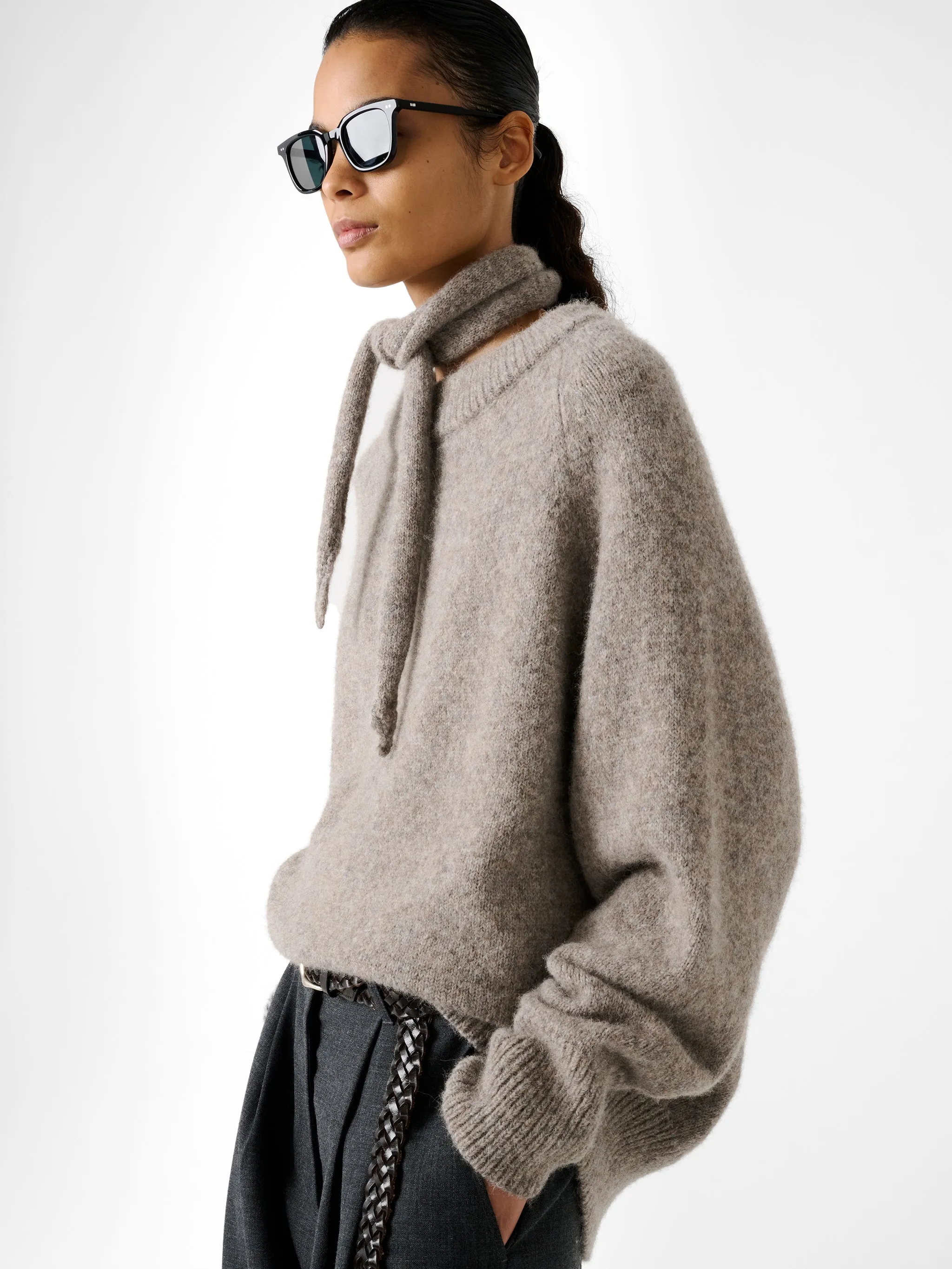 Persephone Knit in Natural Marl sold by Studio Nicholson product image thumbnail 2