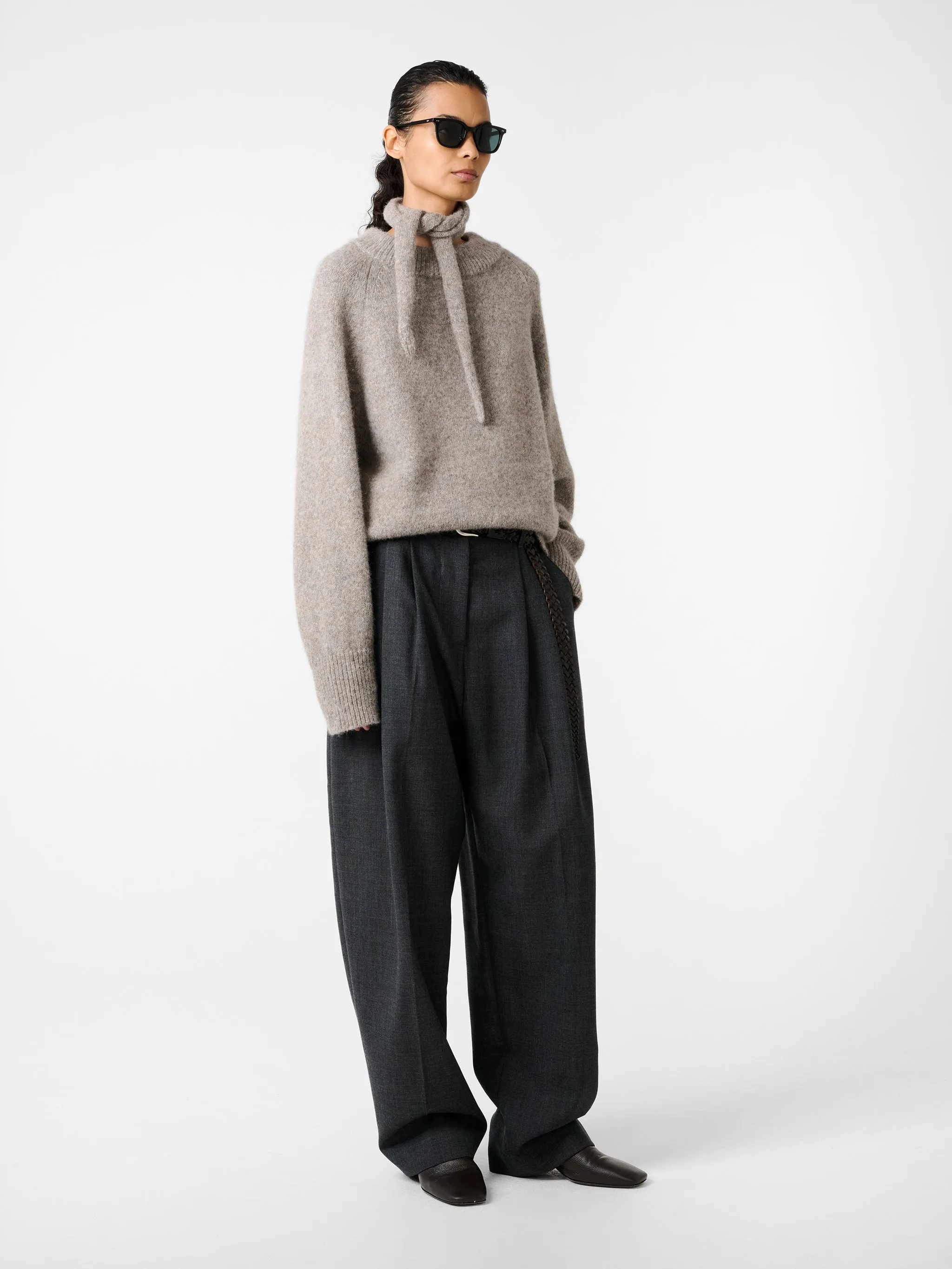 Persephone Knit in Natural Marl sold by Studio Nicholson product image thumbnail 3