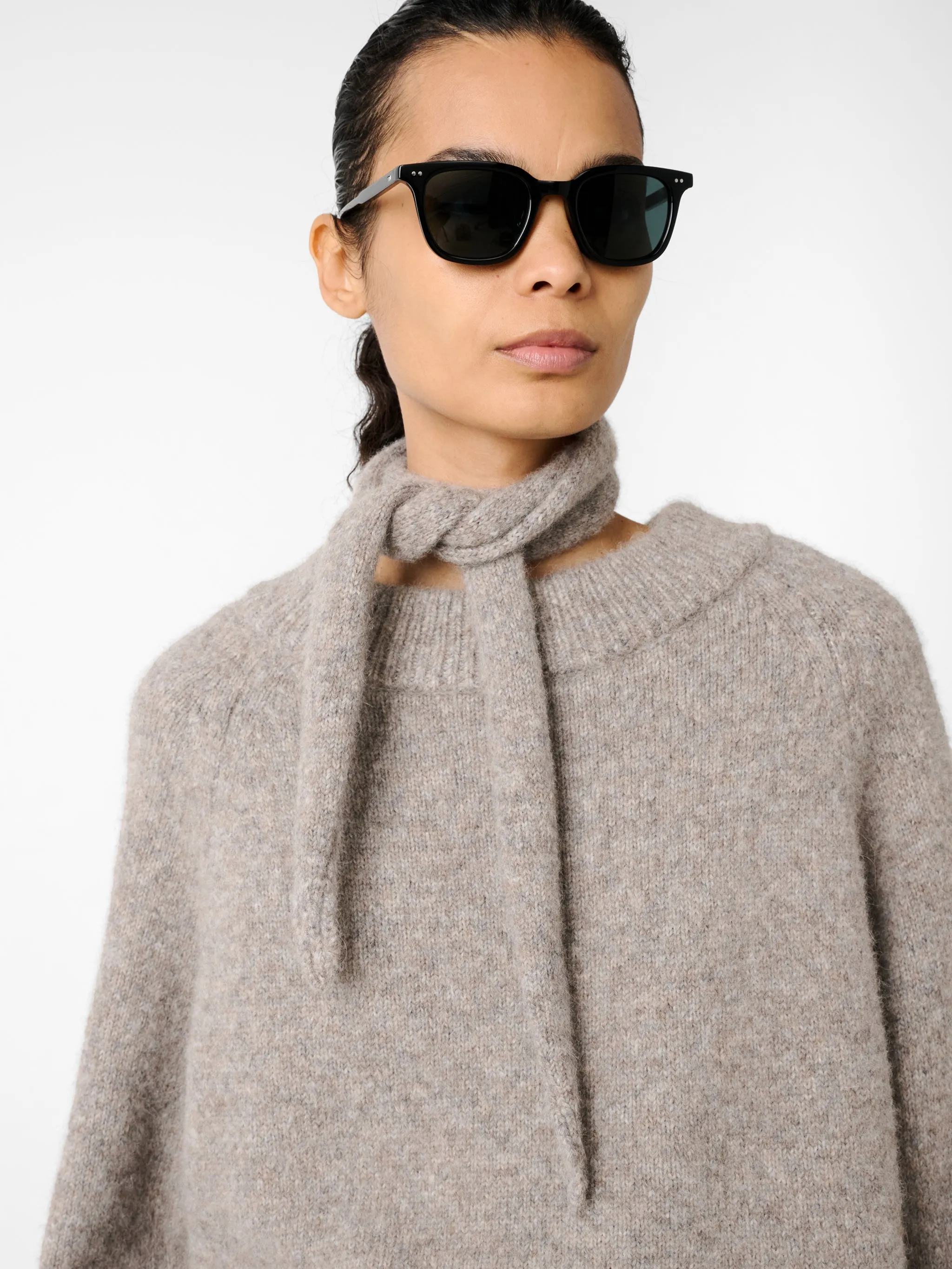 Persephone Knit in Natural Marl sold by Studio Nicholson product image thumbnail 5