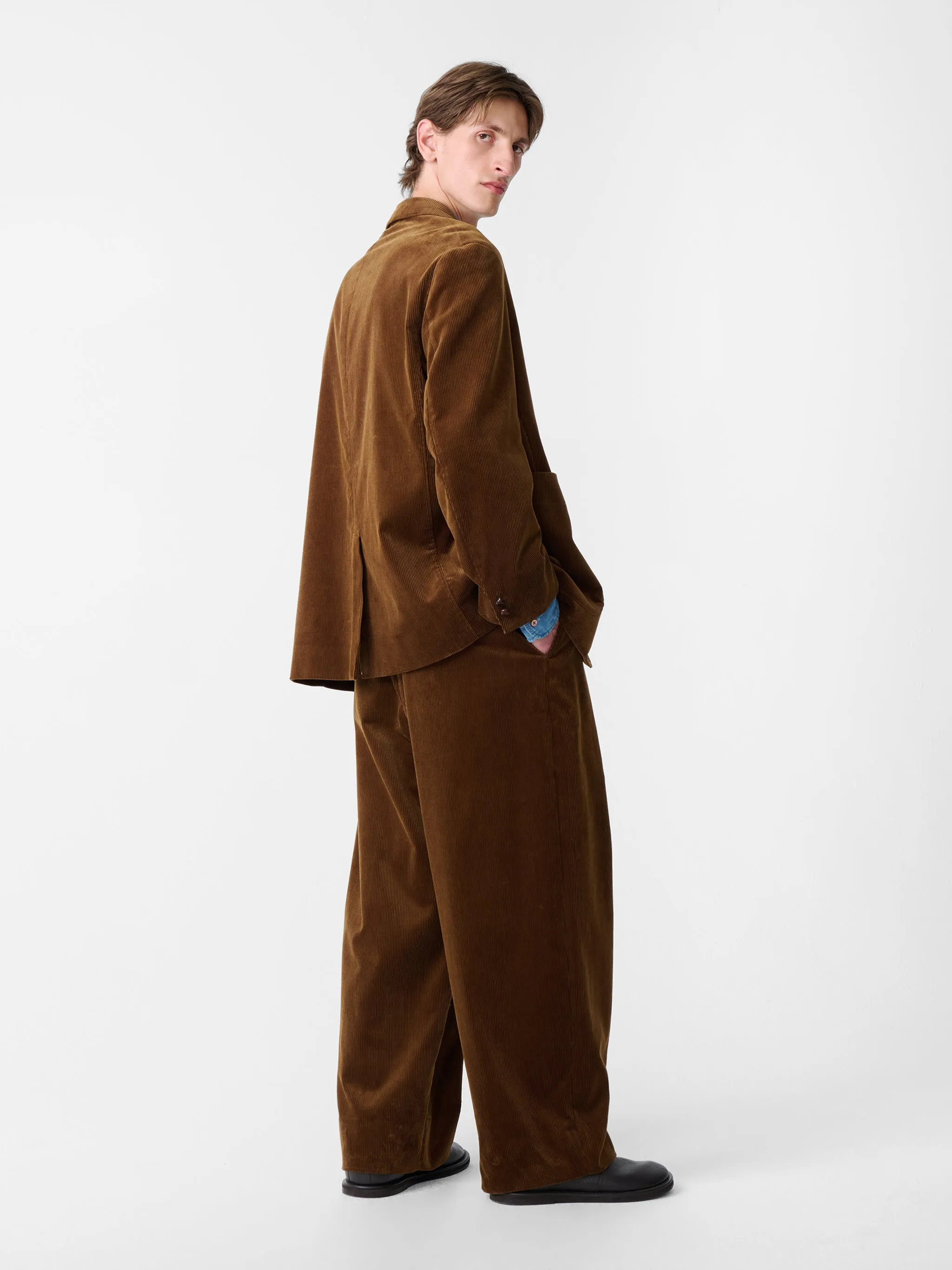SN X BEAMS Plus Paul Corduroy Jacket in Toffee sold by Studio Nicholson product image thumbnail 4