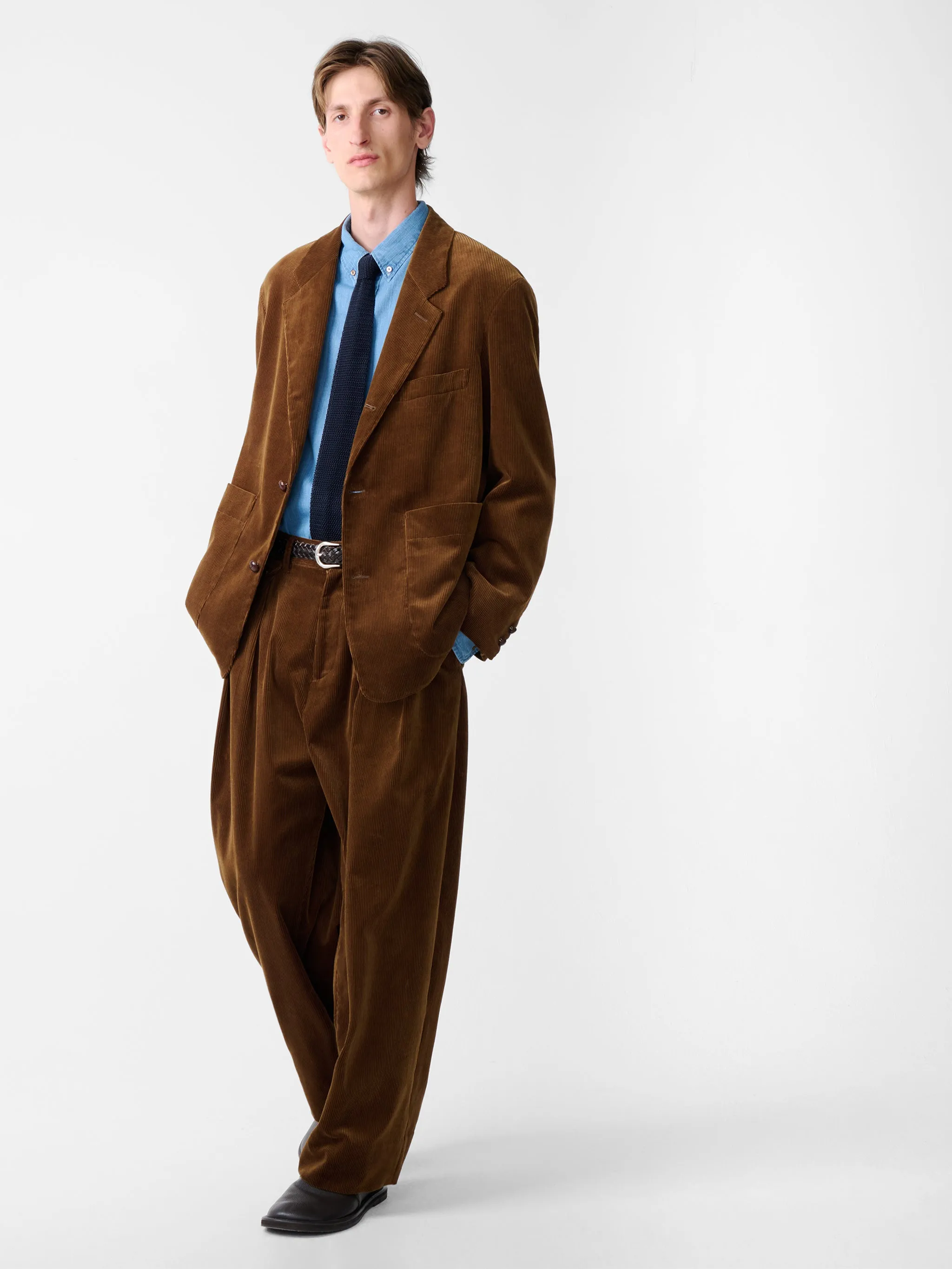 SN X BEAMS Plus Paul Corduroy Jacket in Toffee sold by Studio Nicholson product image thumbnail 5