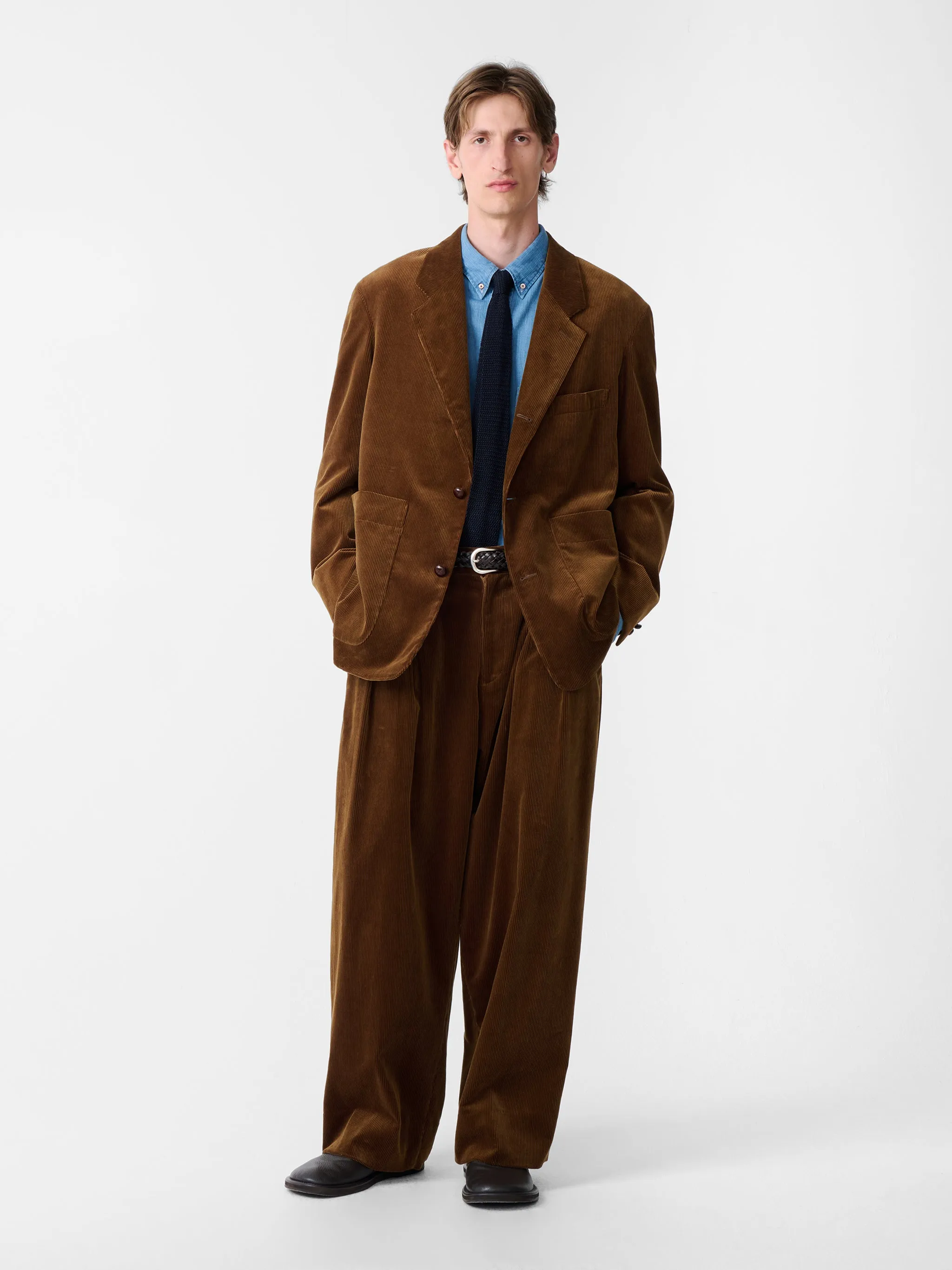SN X BEAMS Plus Paul Corduroy Jacket in Toffee sold by Studio Nicholson product image thumbnail 2