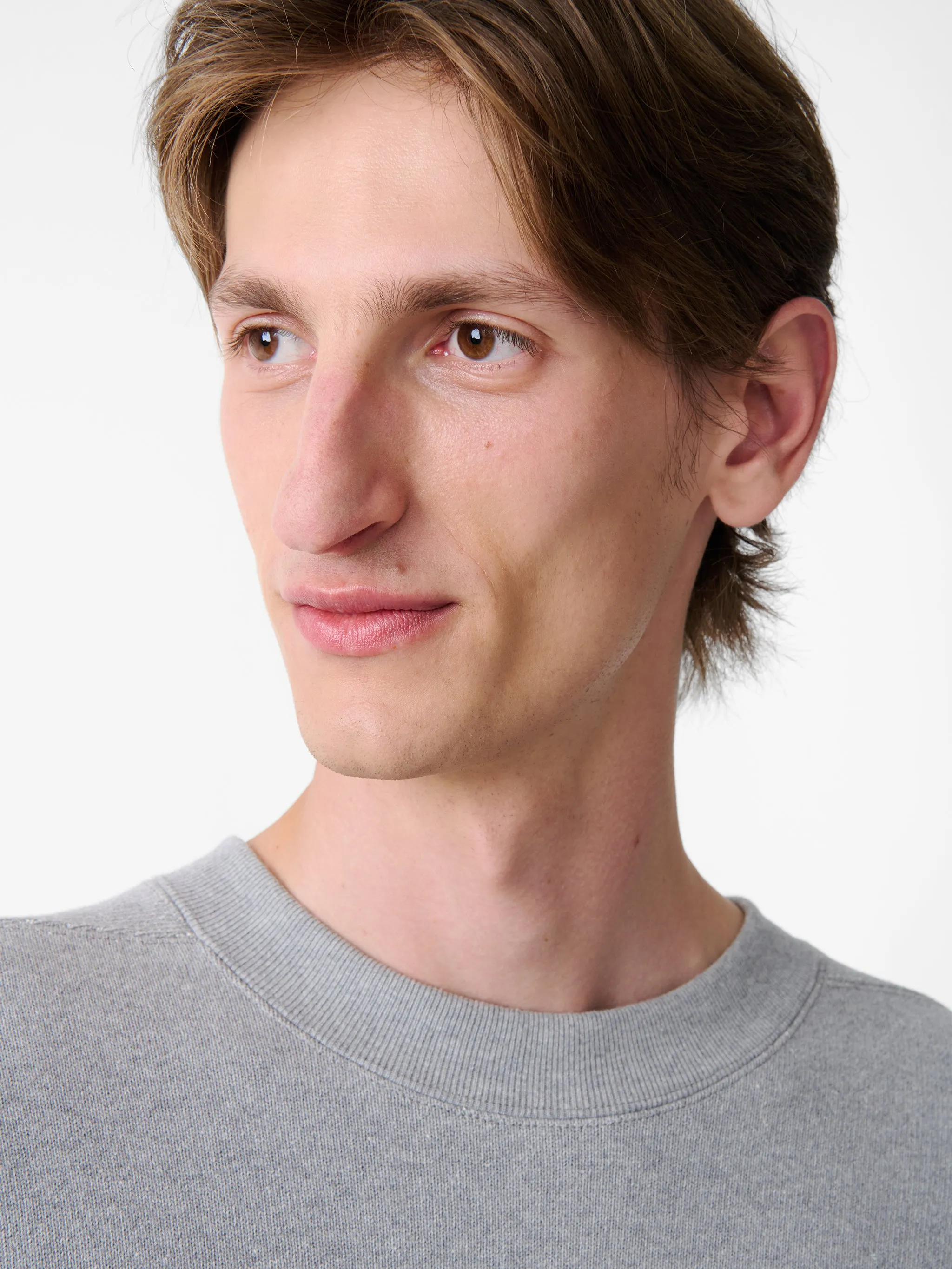 SN X BEAMS Plus Golightly Jersey in Grey Marl sold by Studio Nicholson product image thumbnail 5