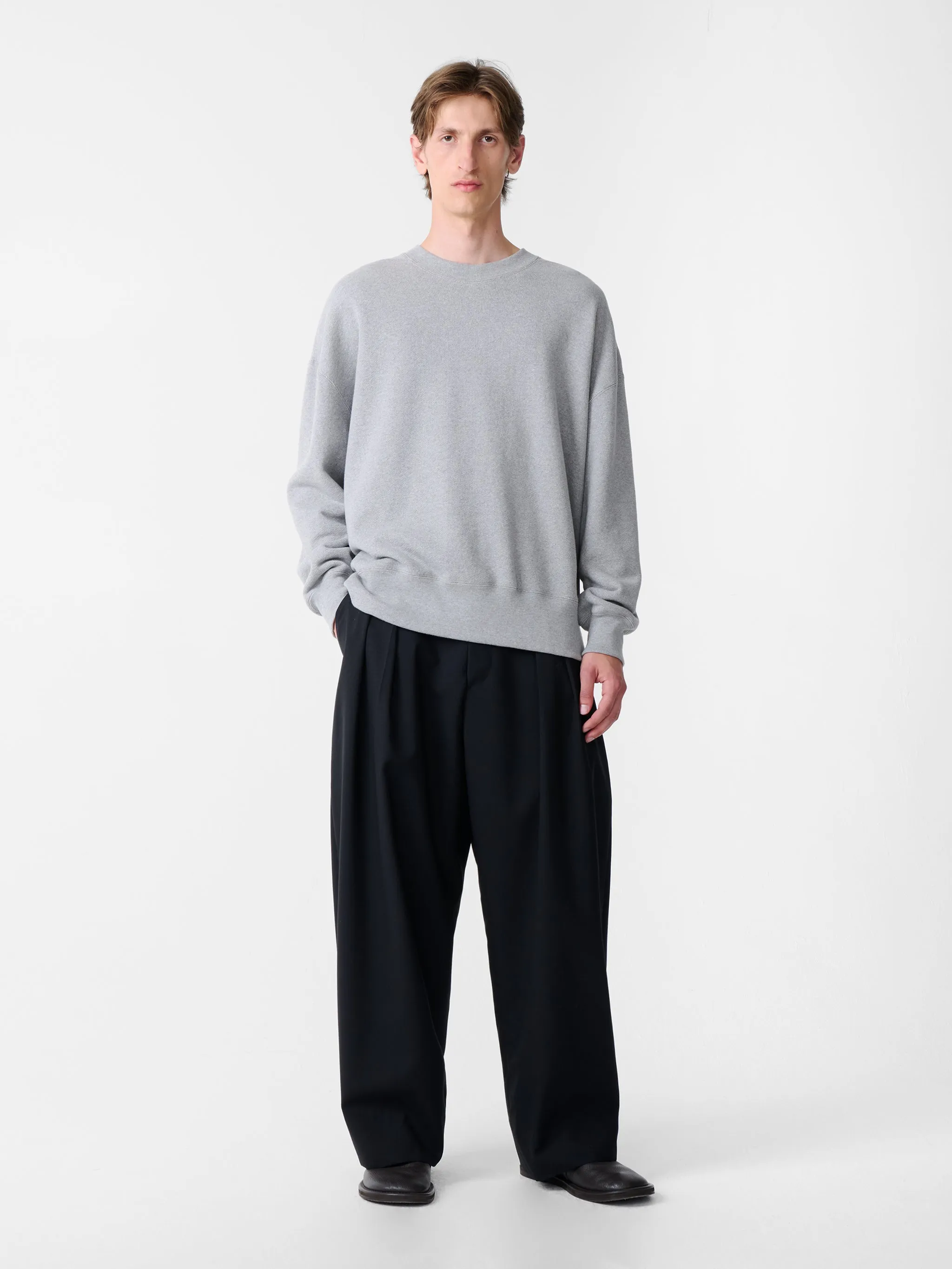 SN X BEAMS Plus Golightly Jersey in Grey Marl sold by Studio Nicholson product image thumbnail 3