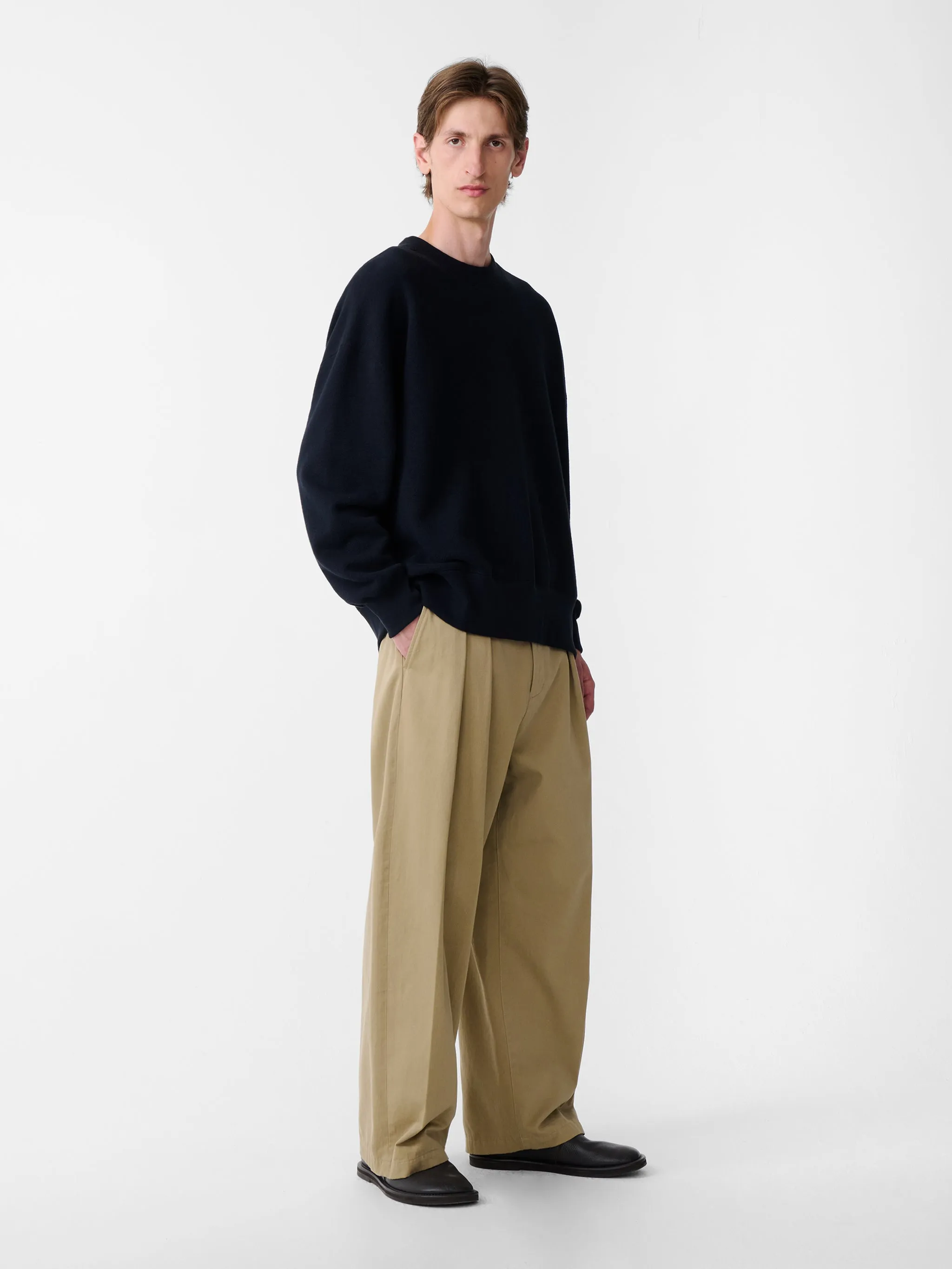 SN X BEAMS Plus Golightly Jersey in Darkest Navy sold by Studio Nicholson product image thumbnail 5