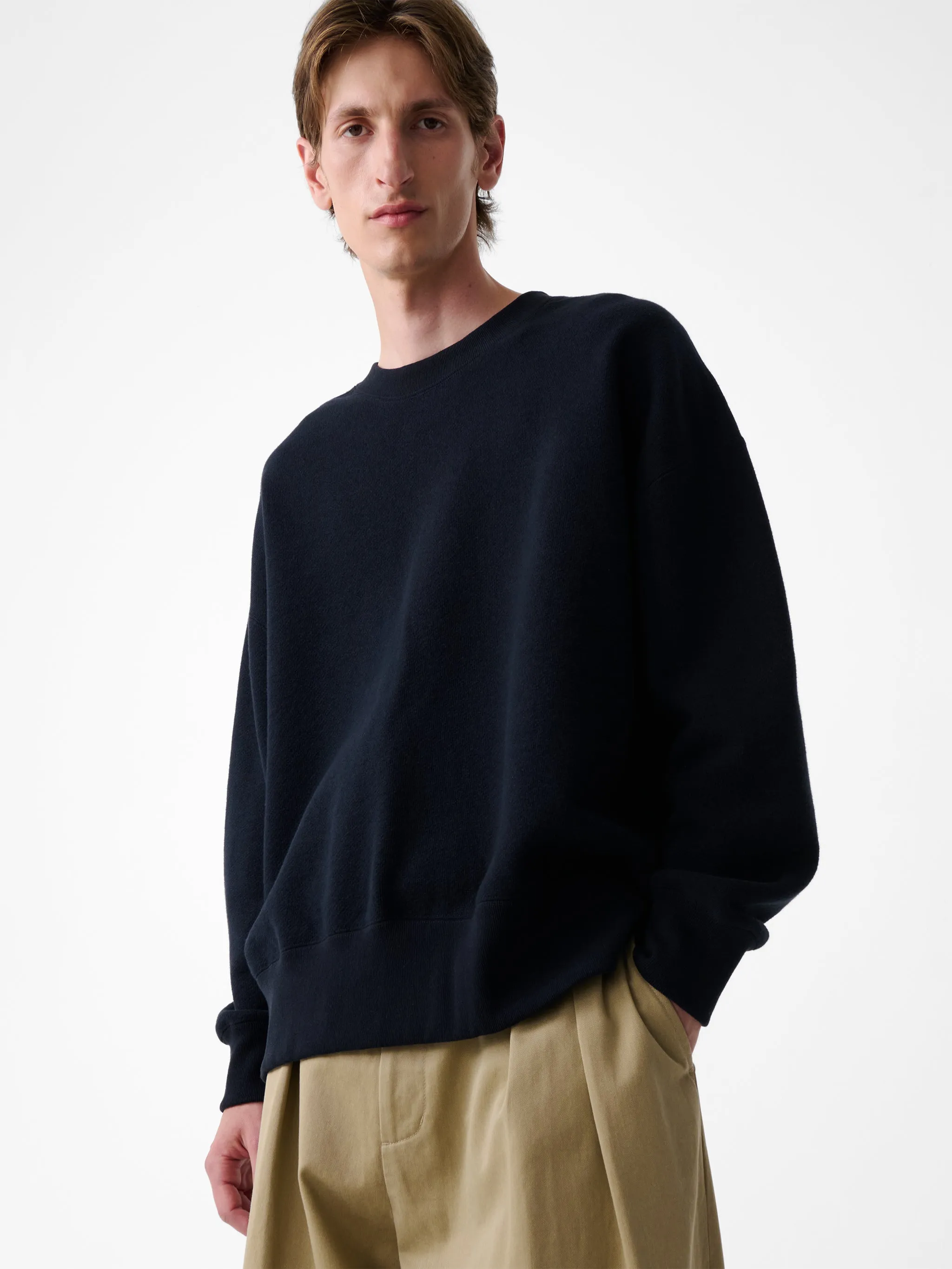 SN X BEAMS Plus Golightly Jersey in Darkest Navy sold by Studio Nicholson product image thumbnail 2
