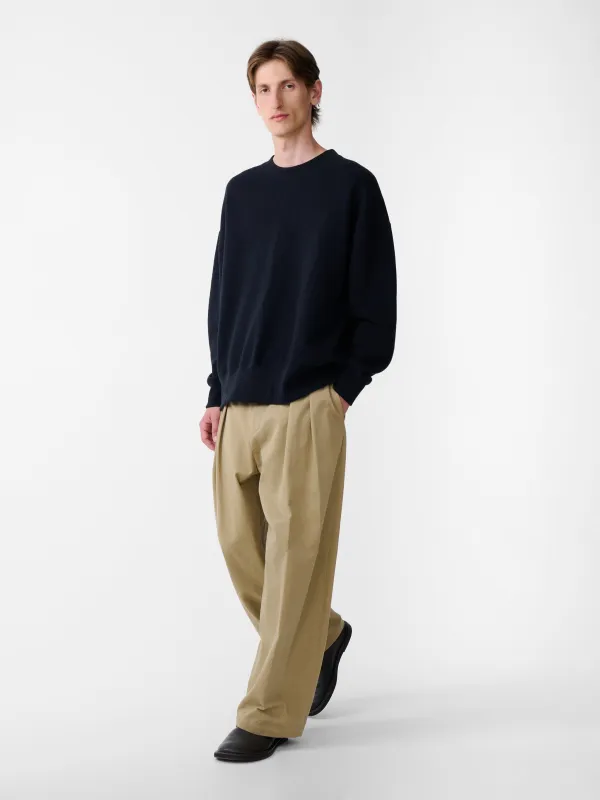 SN X BEAMS Plus Golightly Jersey in Darkest Navy made by Studio Nicholson