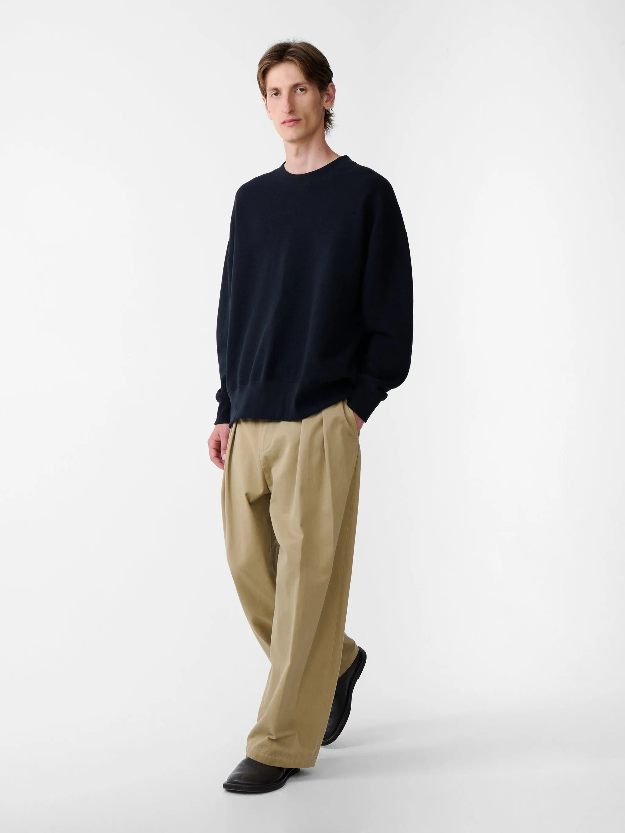 SN X BEAMS Plus Golightly Jersey in Darkest Navy sold by Studio Nicholson