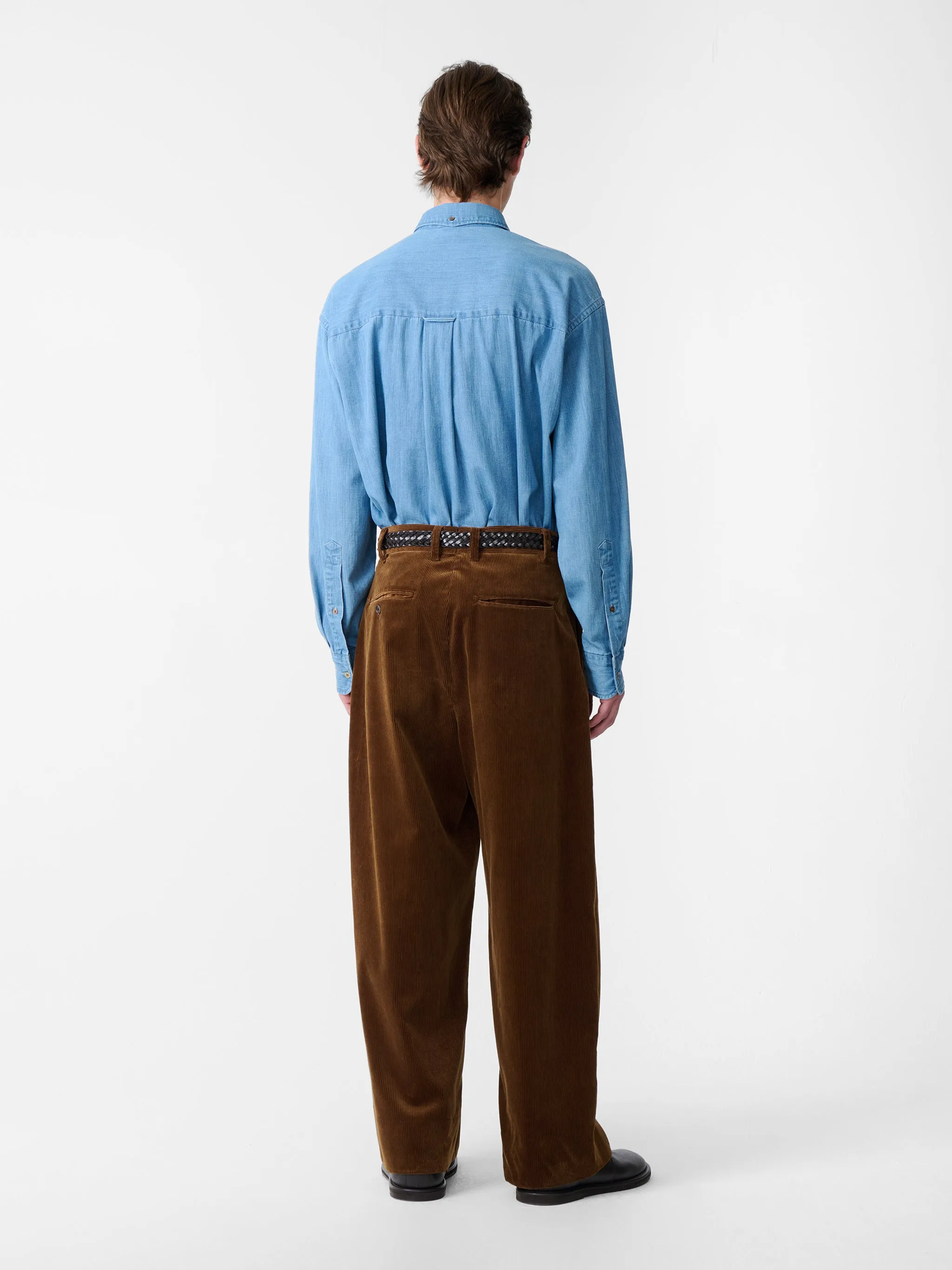 SN X BEAMS Plus Lisa Denim Shirt in Faded Wash sold by Studio Nicholson product image thumbnail 3