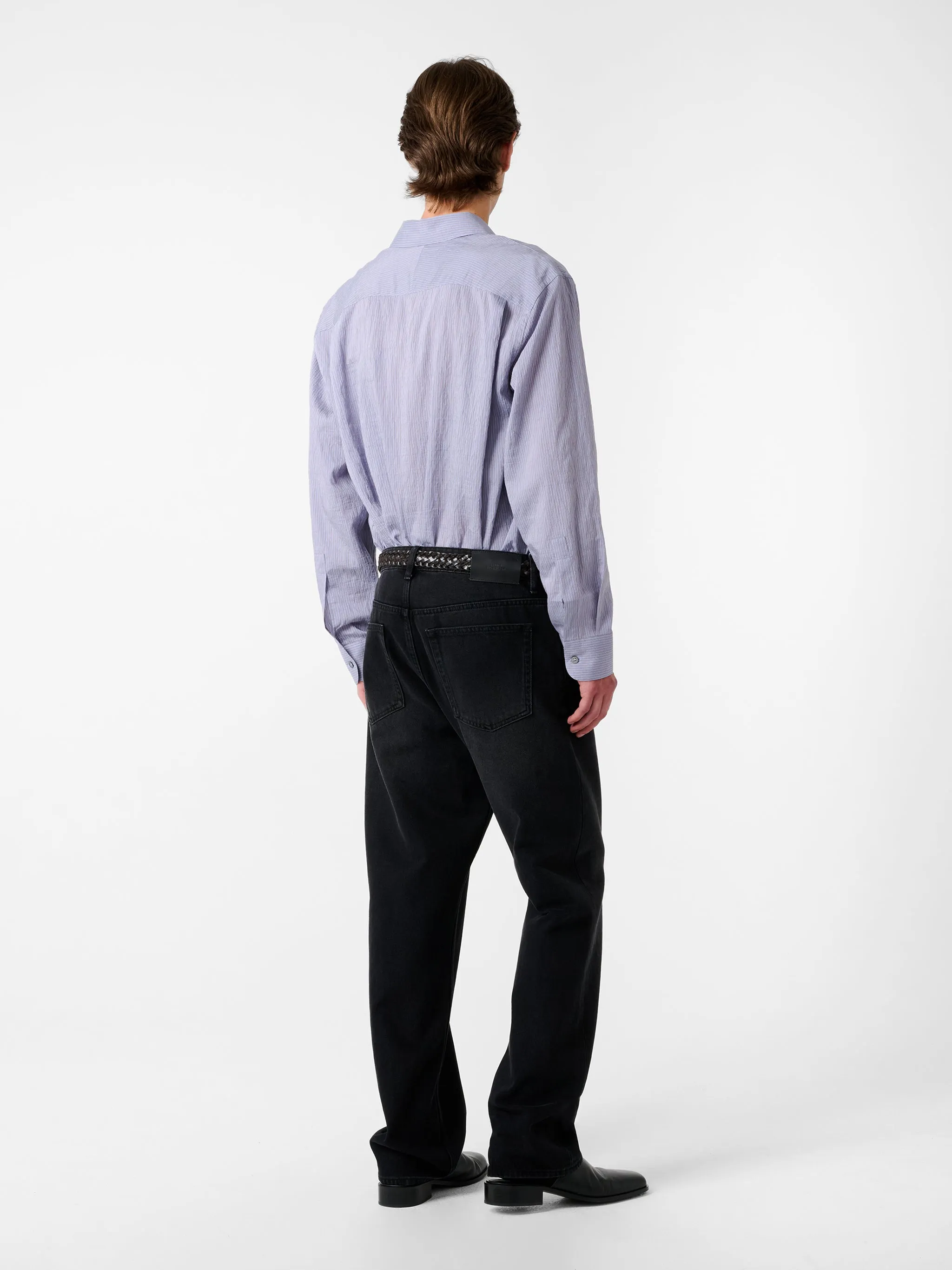 View Shirt in Lilac Stripe sold by Studio Nicholson product image thumbnail 4