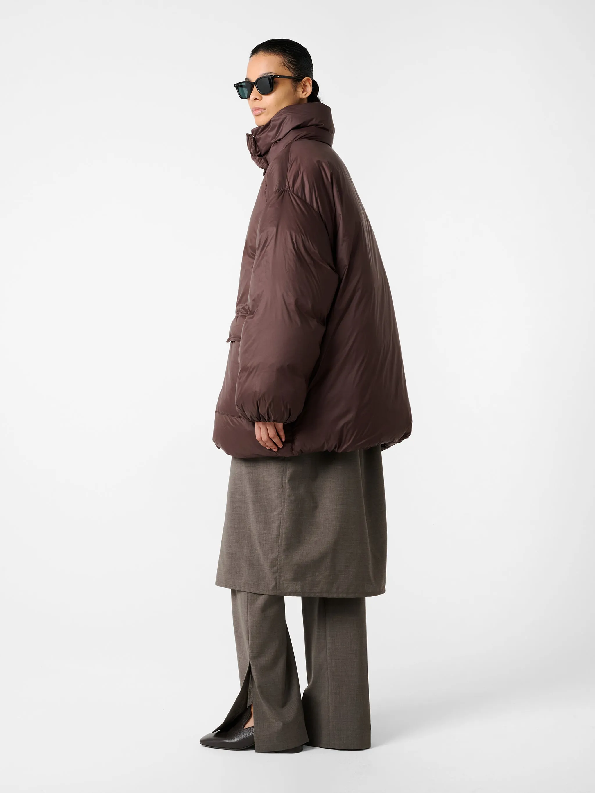 Elk Puffer Jacket in Espresso sold by Studio Nicholson product image thumbnail 3