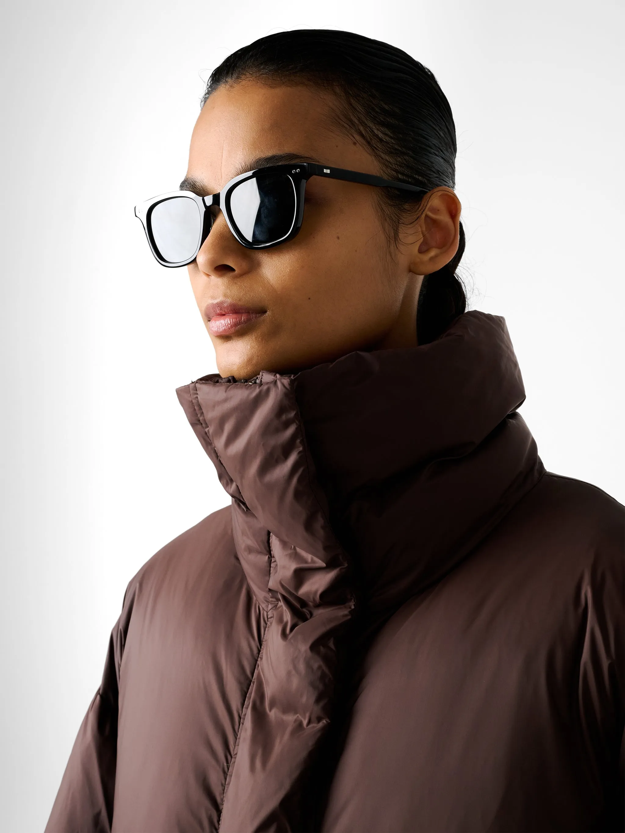 Elk Puffer Jacket in Espresso sold by Studio Nicholson product image thumbnail 4
