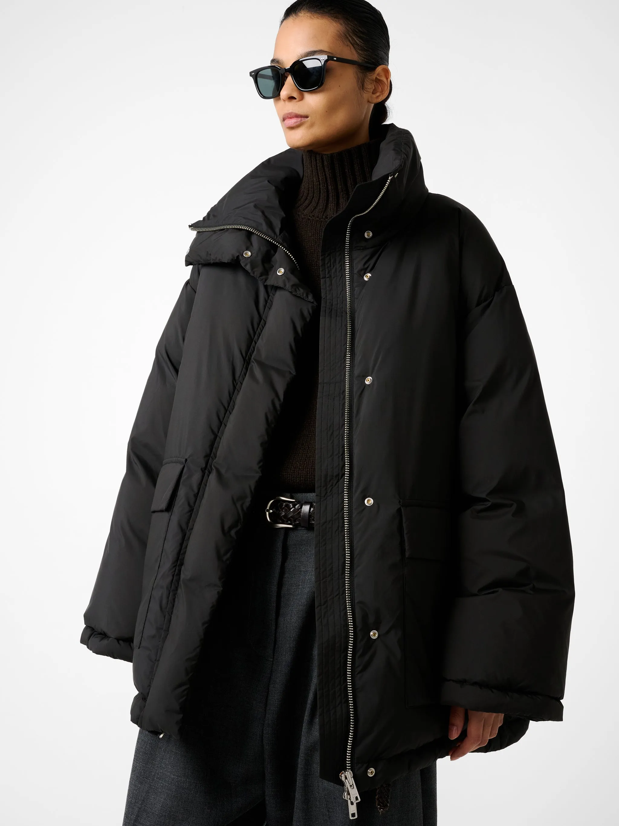 Elk Puffer Jacket in Black sold by Studio Nicholson product image thumbnail 5