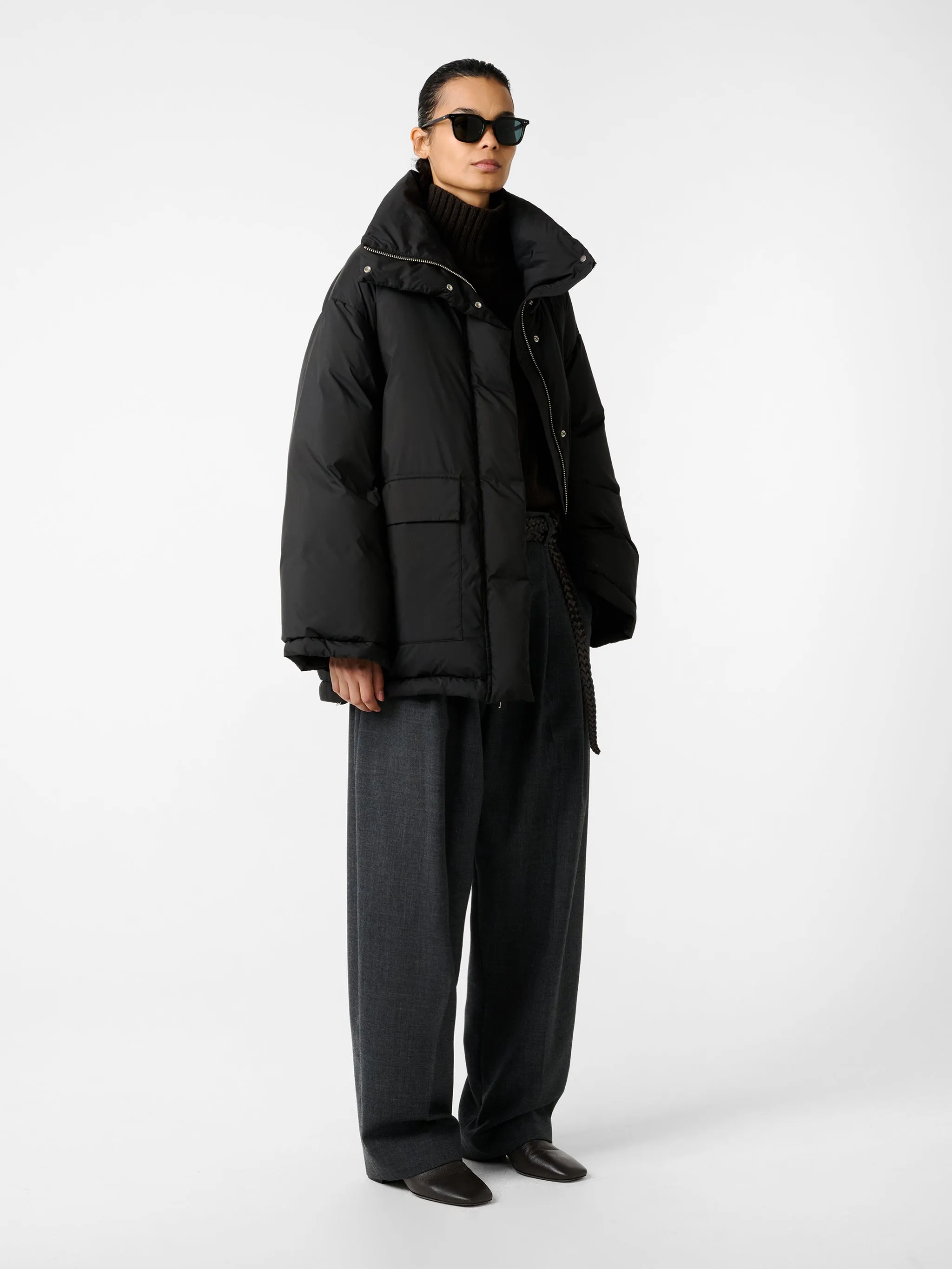 Elk Puffer Jacket in Black sold by Studio Nicholson product image thumbnail 2
