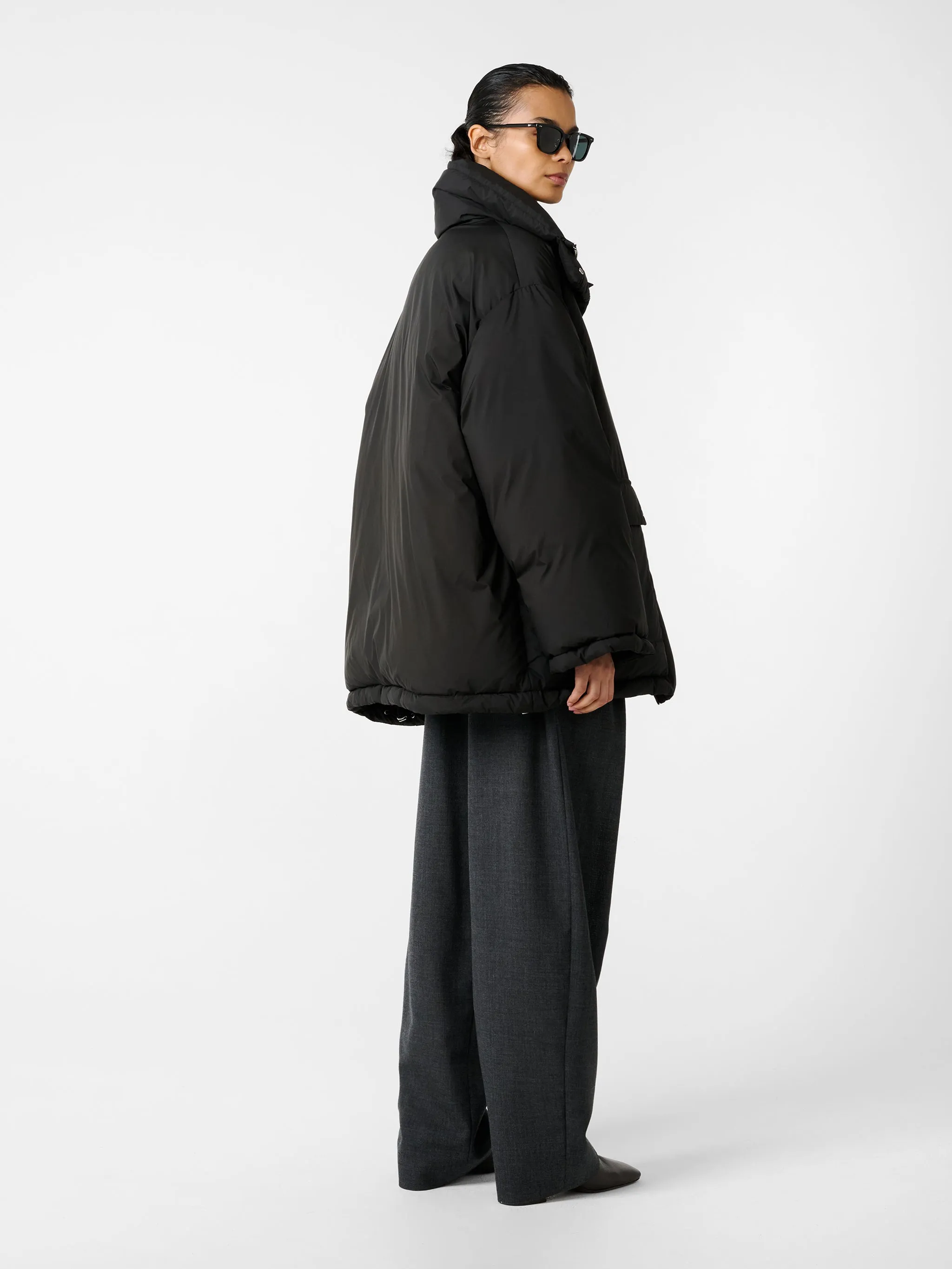 Elk Puffer Jacket in Black sold by Studio Nicholson product image thumbnail 3