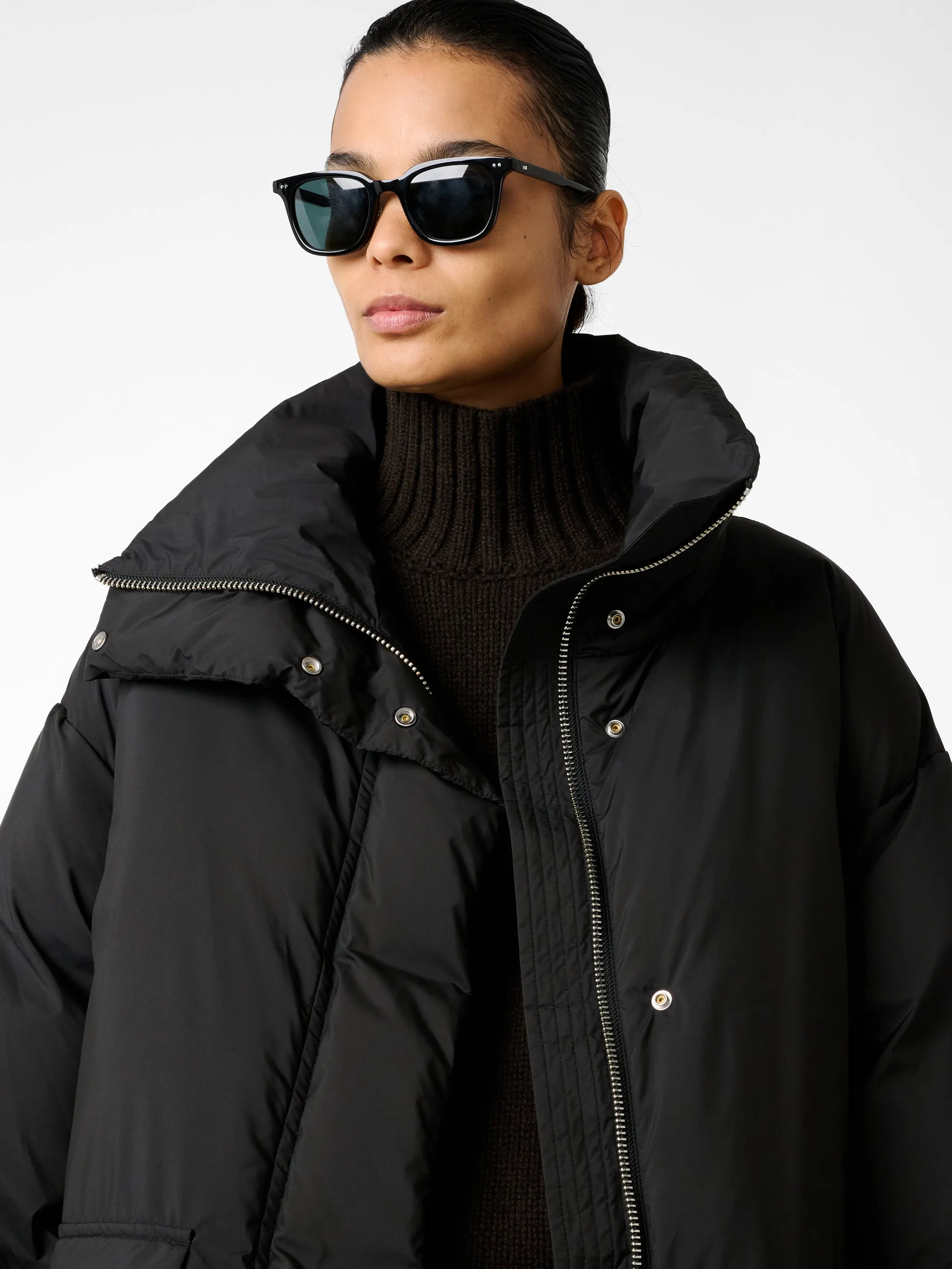 Elk Puffer Jacket in Black sold by Studio Nicholson product image thumbnail 4