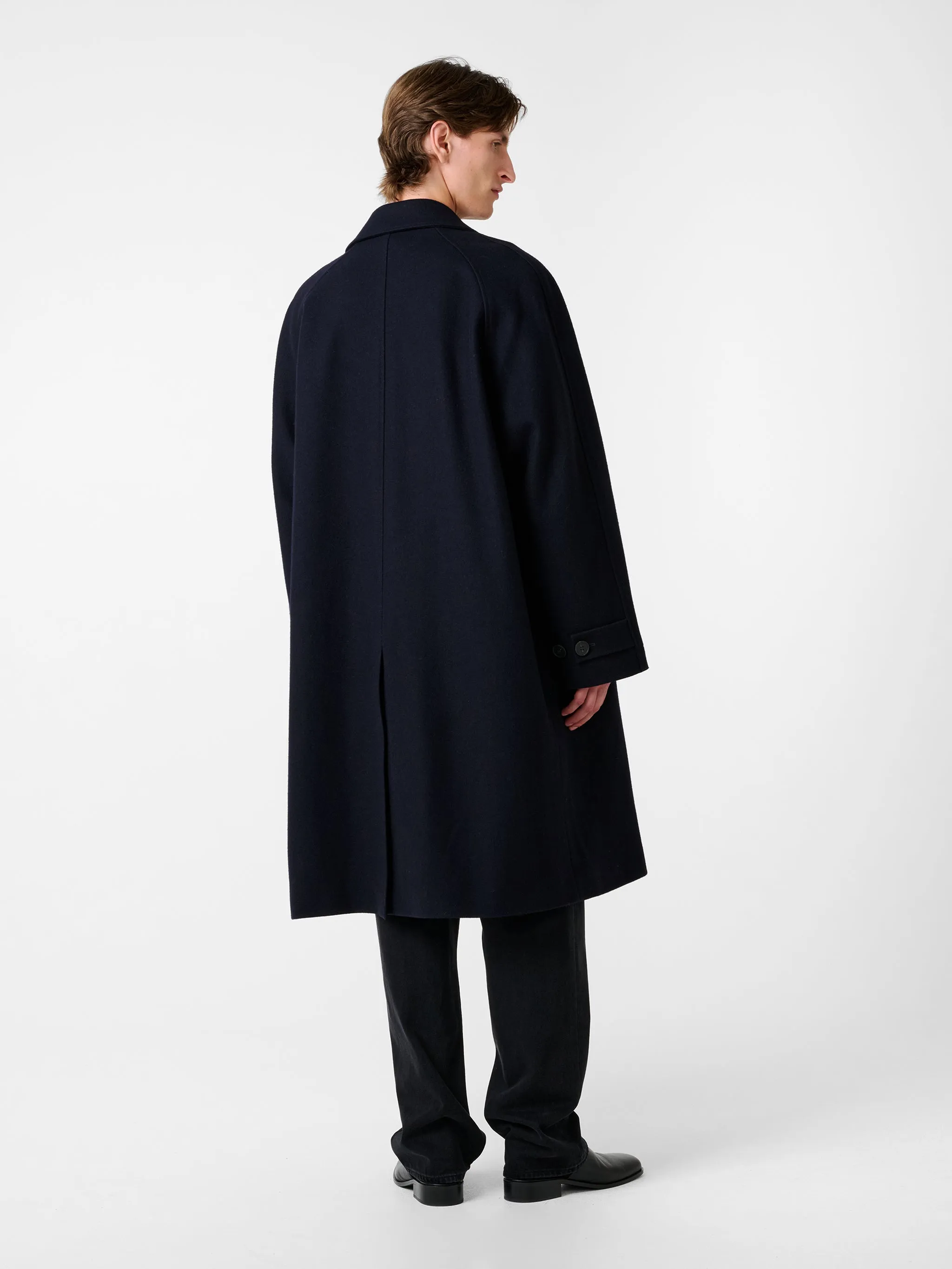 Cabo Coat in Dark Navy sold by Studio Nicholson product image thumbnail 3