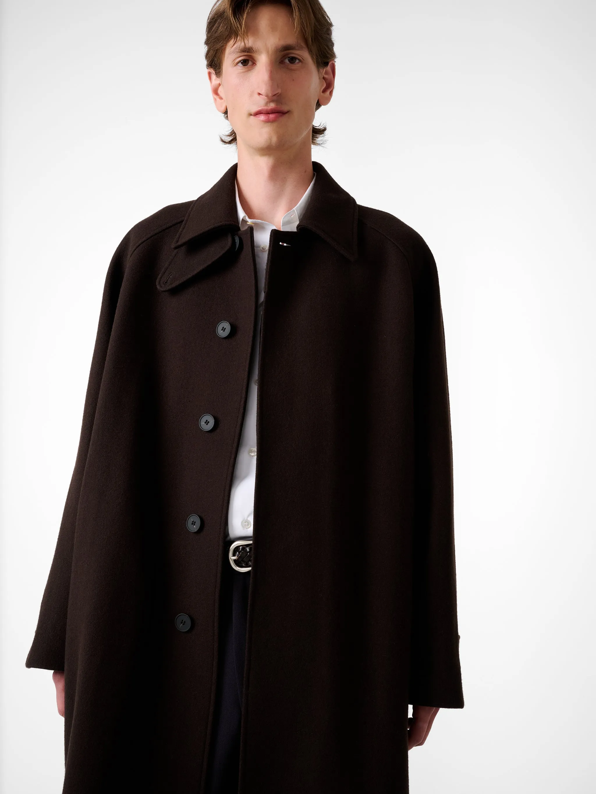Cabo Coat in Espresso sold by Studio Nicholson product image thumbnail 4