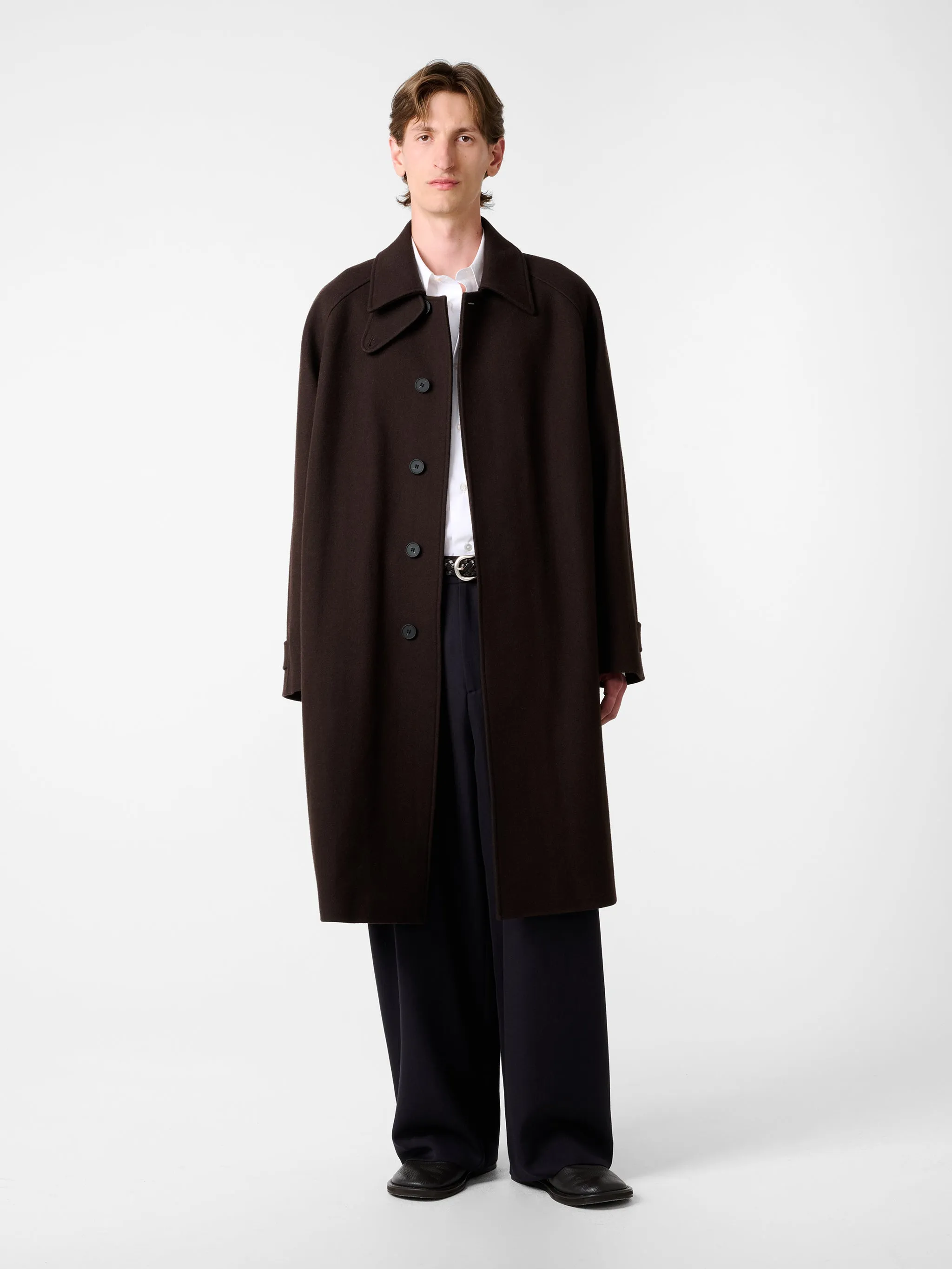 Cabo Coat in Espresso sold by Studio Nicholson product image thumbnail 2