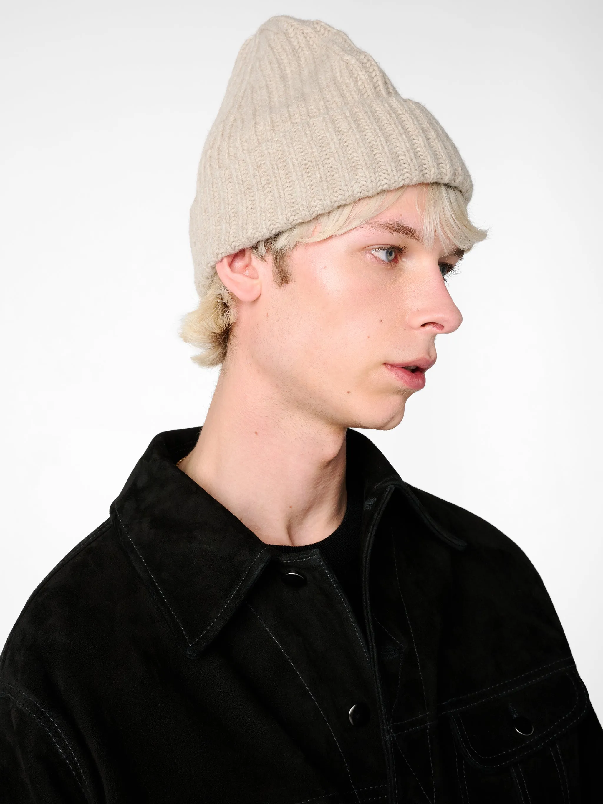 Berwick Beanie in Oatmeal sold by Studio Nicholson product image thumbnail 2