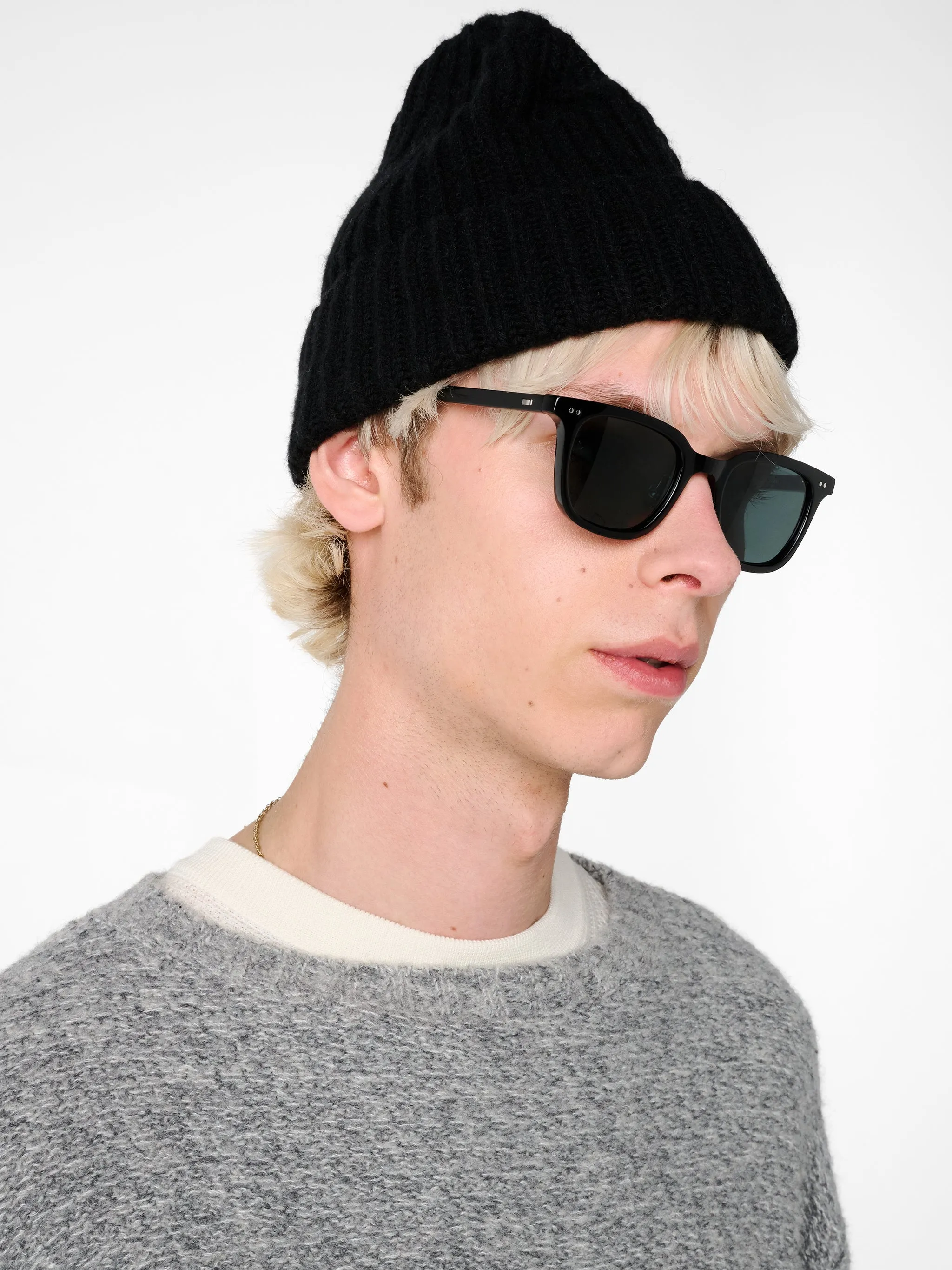 Berwick Beanie in Black sold by Studio Nicholson
