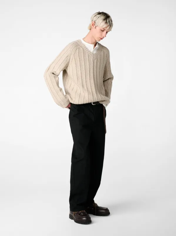 Sussex Knit in Oatmeal made by Studio Nicholson