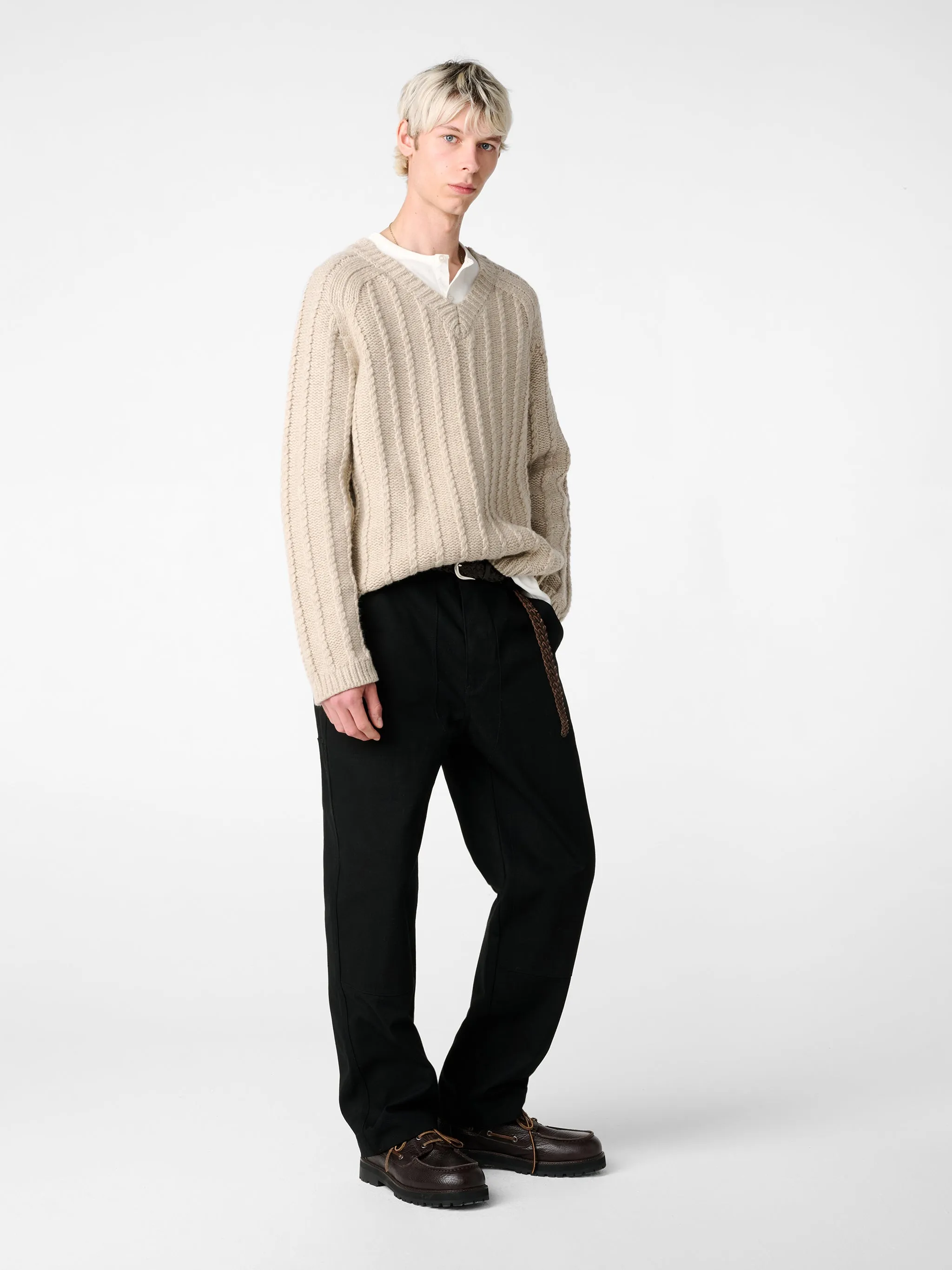 Sussex Knit in Oatmeal sold by Studio Nicholson product image thumbnail 3