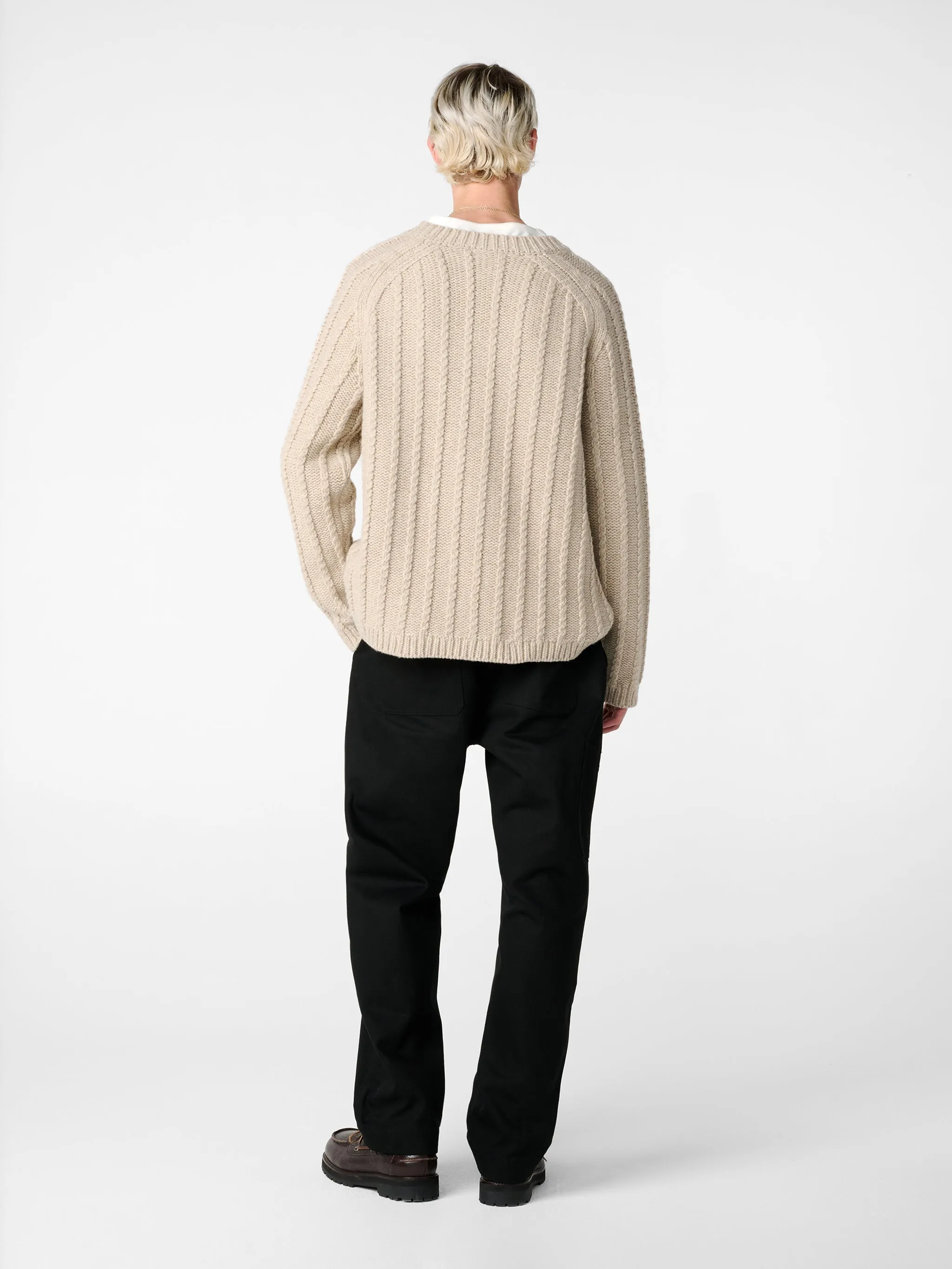 Sussex Knit in Oatmeal sold by Studio Nicholson product image thumbnail 4