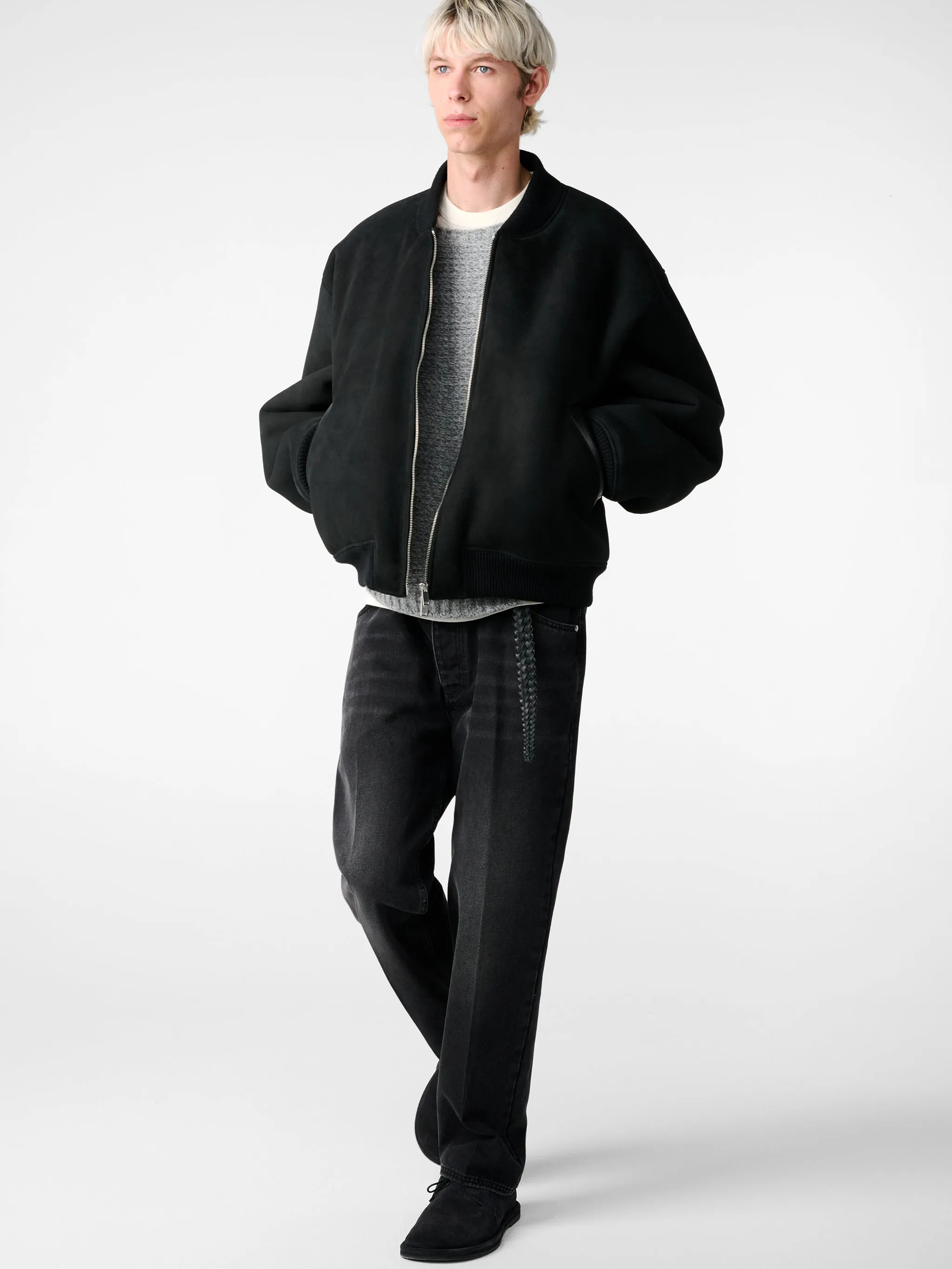 Camden Knit in Grey Marl sold by Studio Nicholson product image thumbnail 5