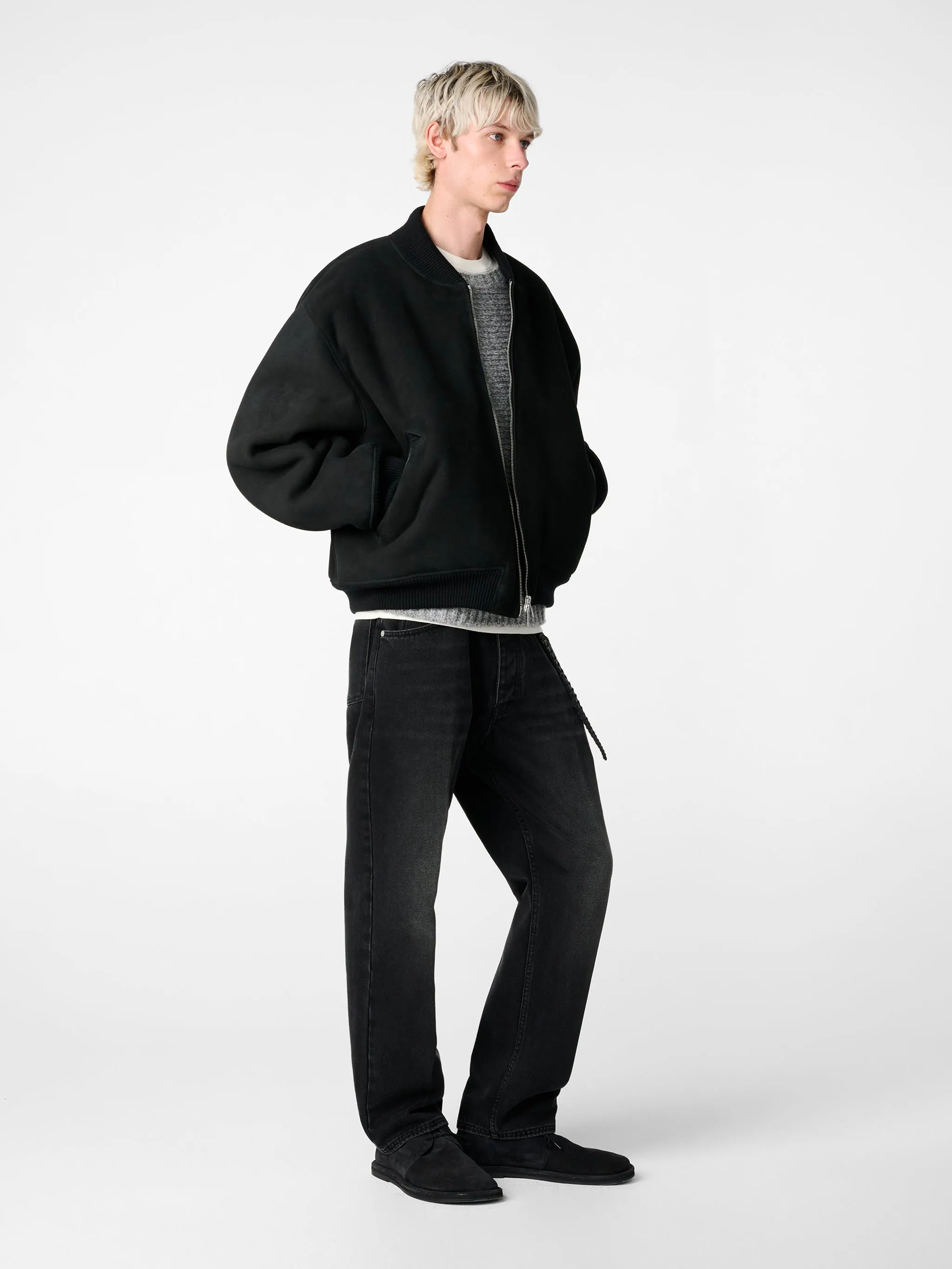 Camden Knit in Grey Marl sold by Studio Nicholson product image thumbnail 2